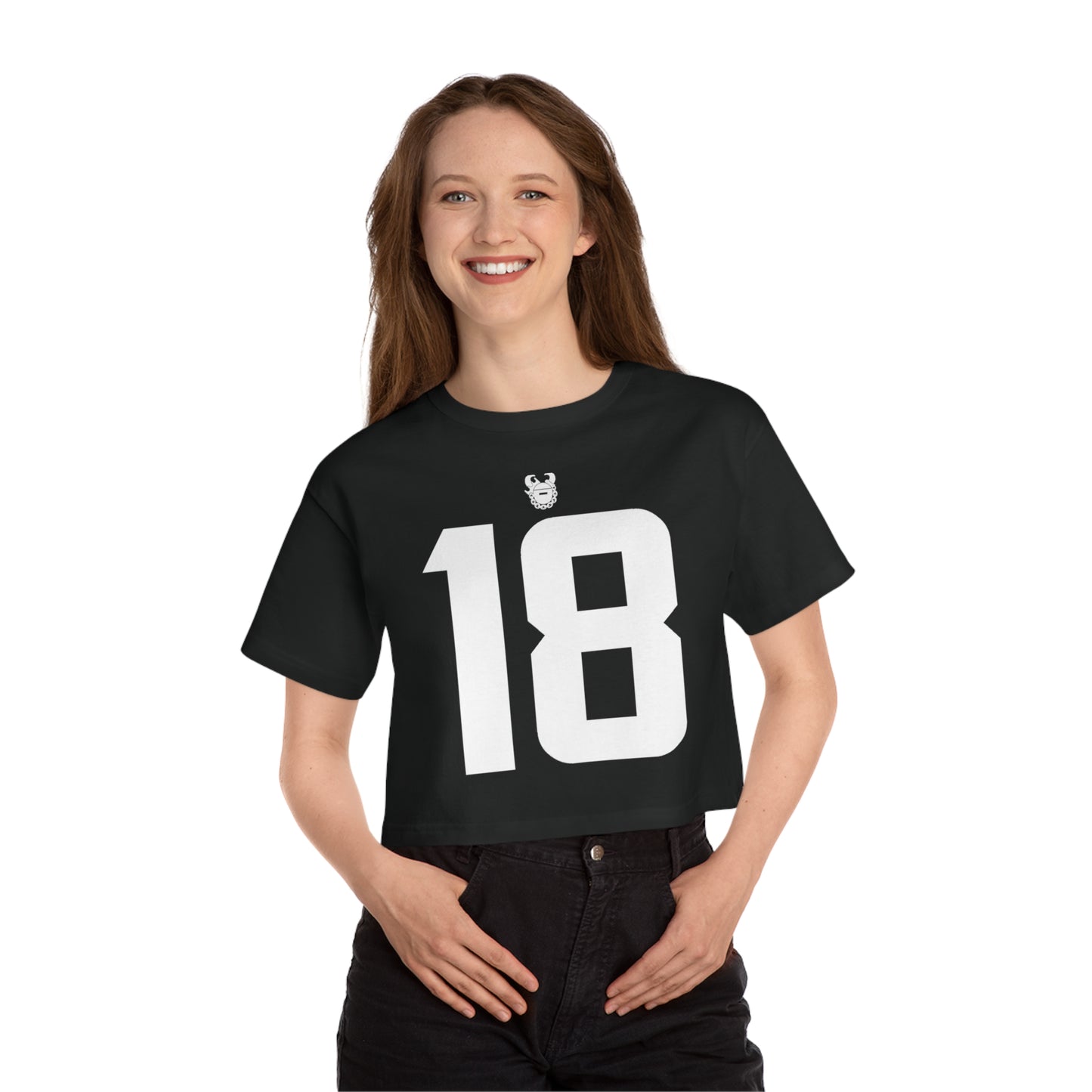 Women's Champion Heritage Cropped Top - Jersey #18