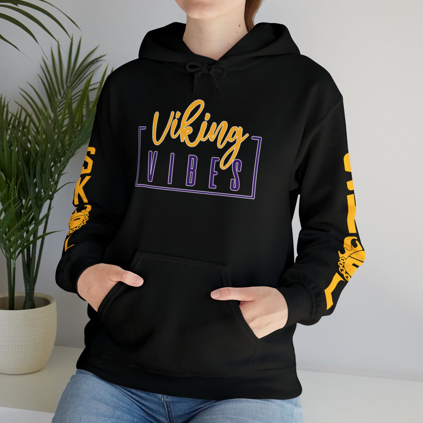 Unisex Heavy Blend™ Hooded Sweatshirt - Vibes + Original (Sleeves)
