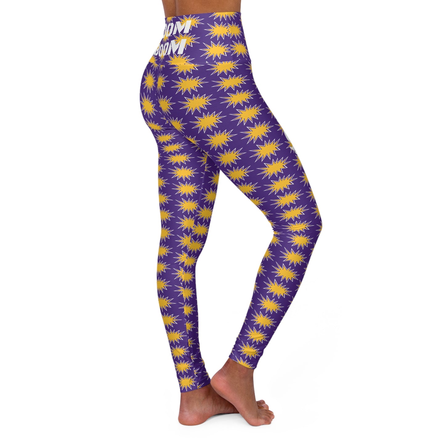 High Waisted Yoga Leggings - BOOM BOOM