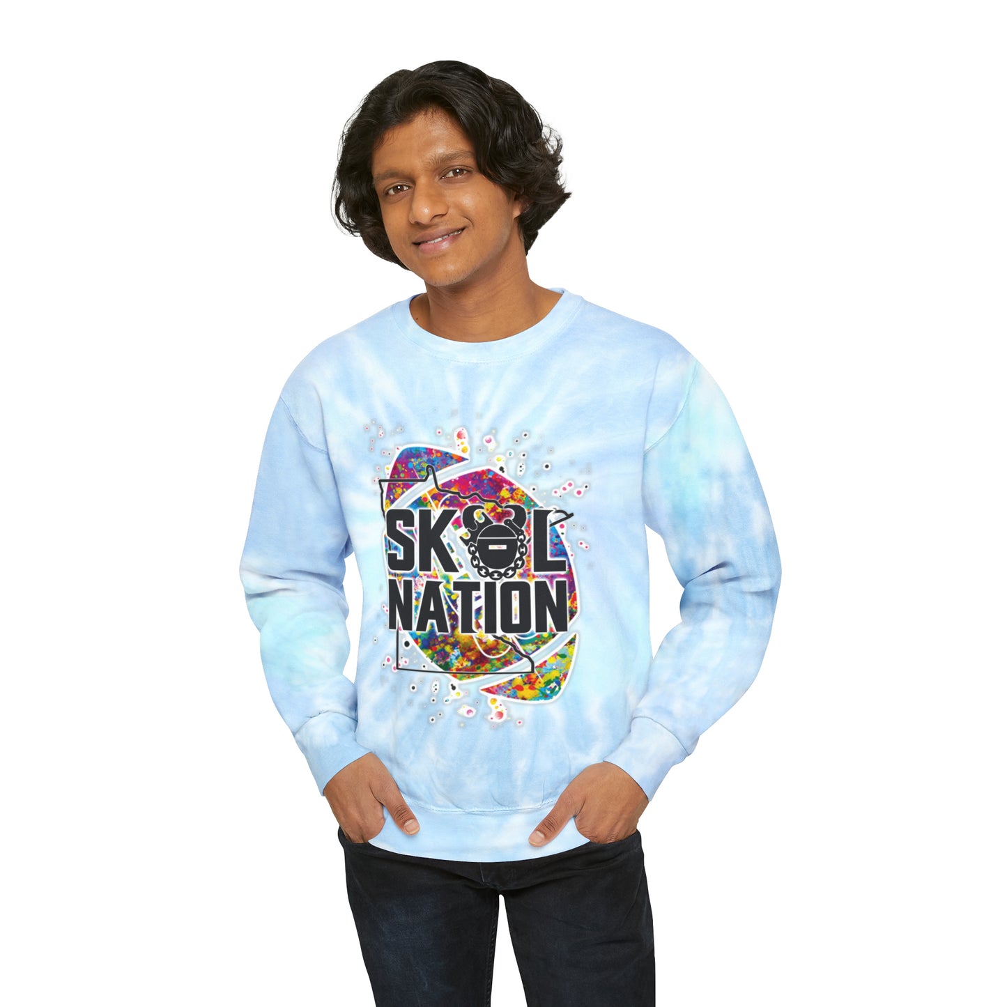 Tie-Dye Crewneck - MN Nation (Color Blast)