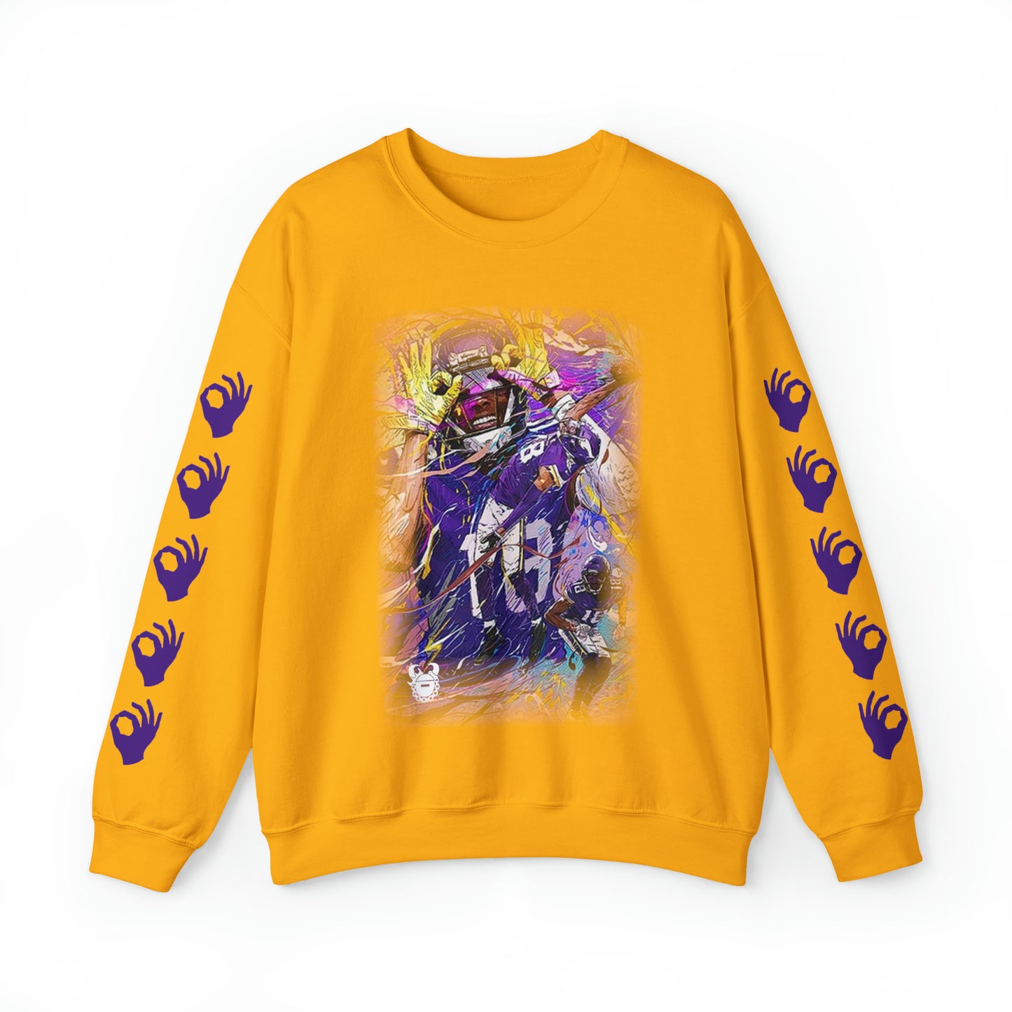 Unisex Heavy Blend™ Crewneck - Griddy Dance + Hands (Sleeves)