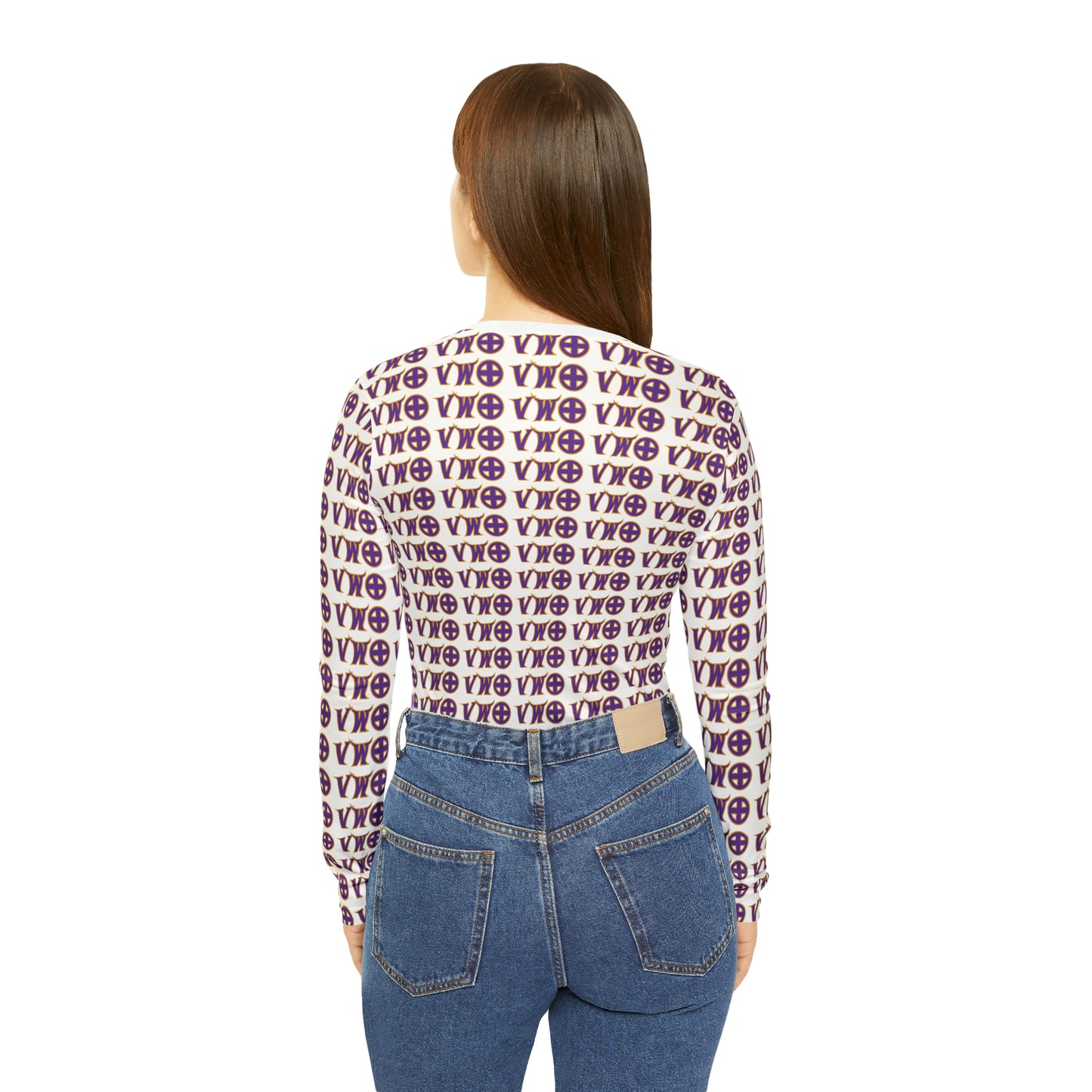 Women's Long Sleeve V-neck Shirt - V-W-O
