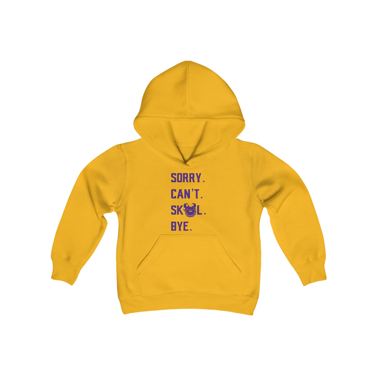 Youth Heavy Blend Hoodie - Sorry. Can't. Bye.