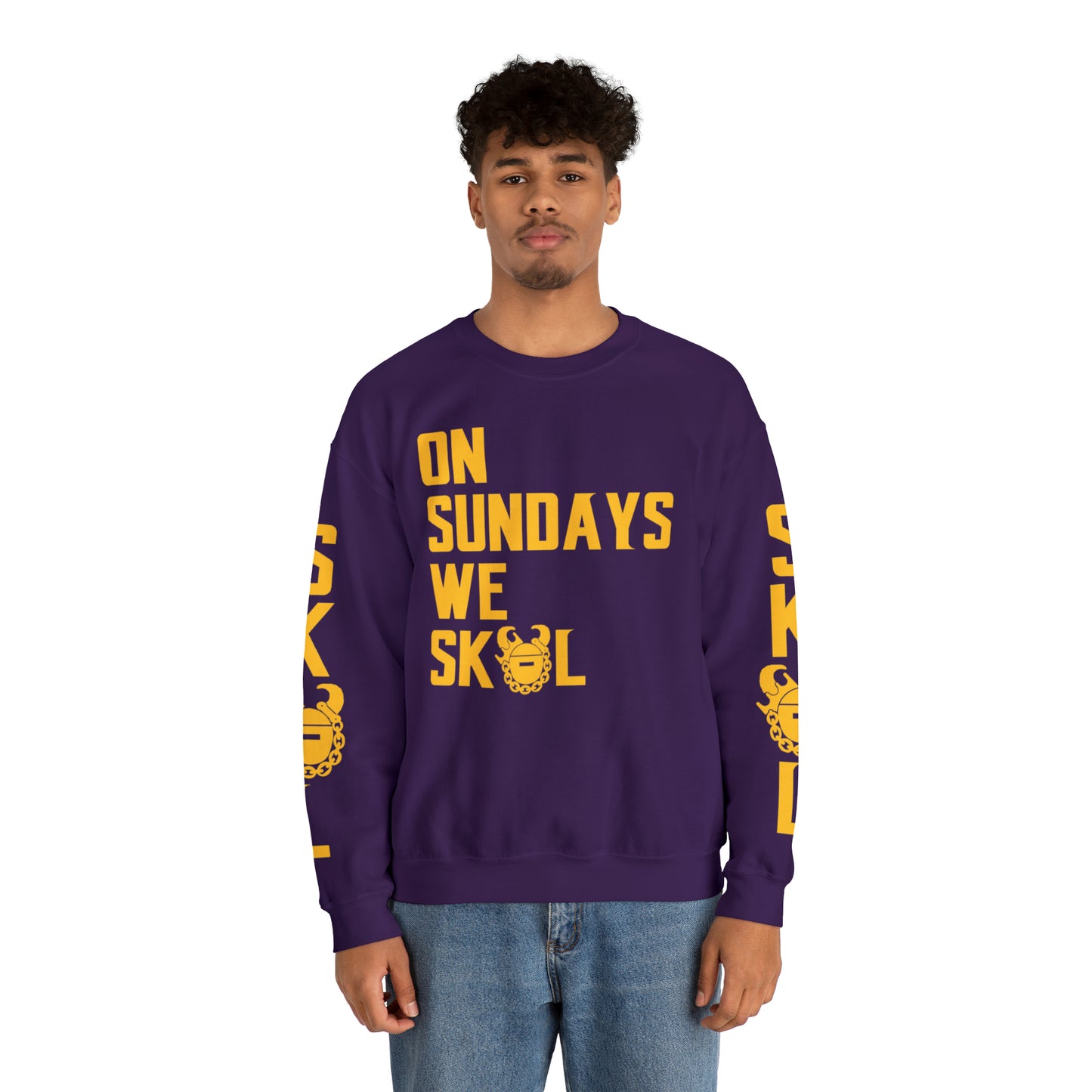 Unisex Heavy Blend™ Crewneck - On Sundays + The Original (Sleeves)