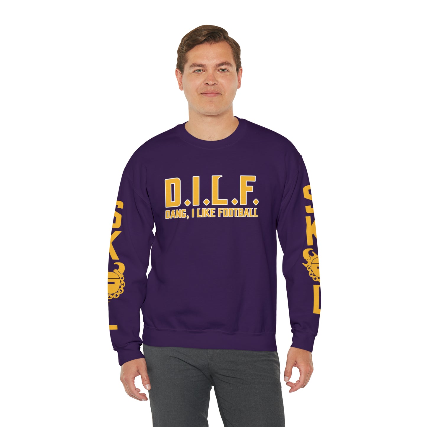 Unisex Heavy Blend™ Crewneck - D.I.L.F. + The Original (Sleeves)