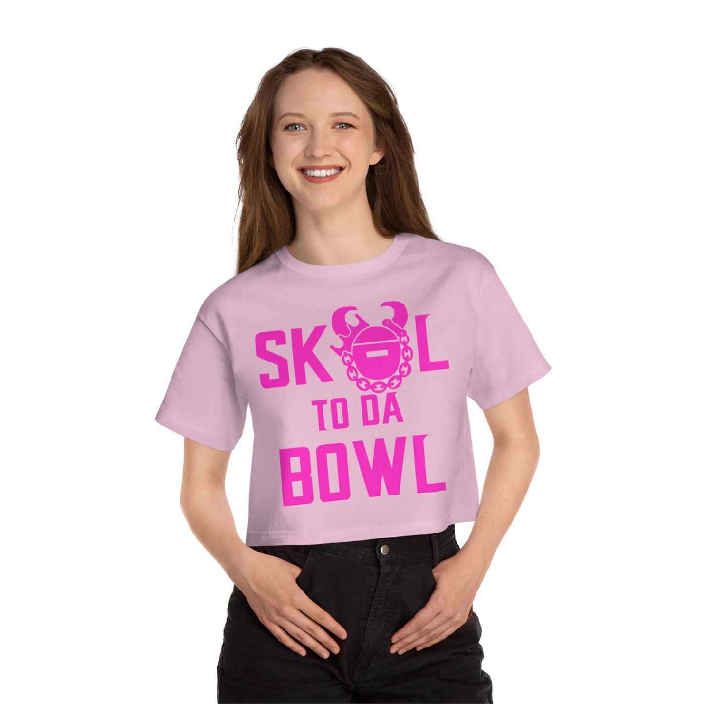 Women's Champion Heritage Cropped Top - to da BOWL
