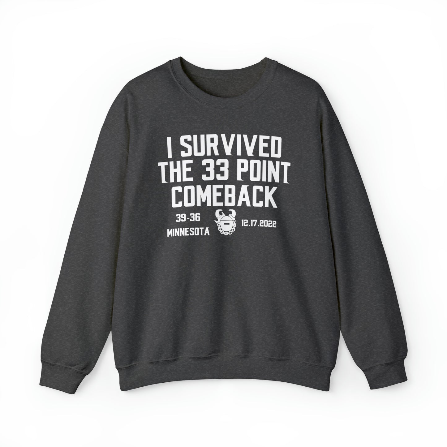 Unisex Heavy Blend™ Crewneck - Survived the 33 Point Comeback