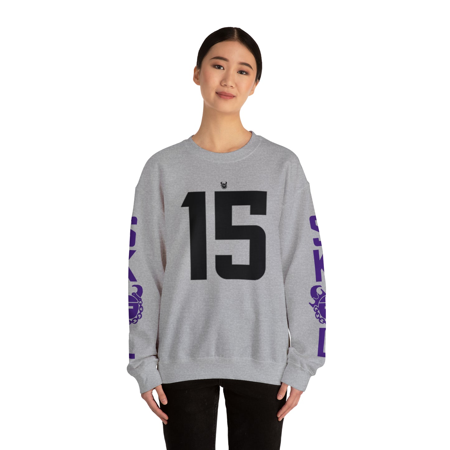 Unisex Heavy Blend™ Crewneck - Jersey #15 + The Original (Sleeves)