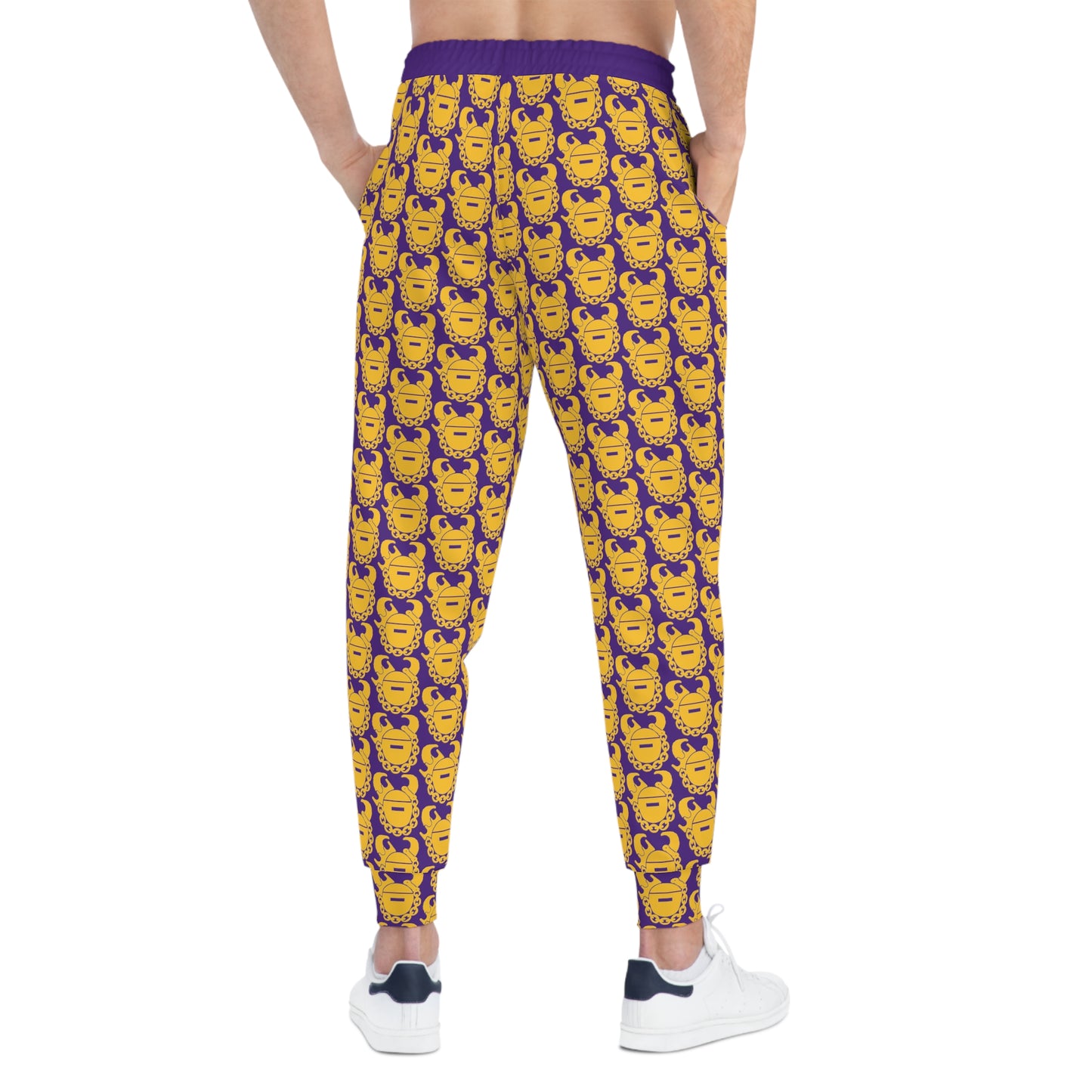 Unisex Athletic Joggers - Purple/Gold Helmets