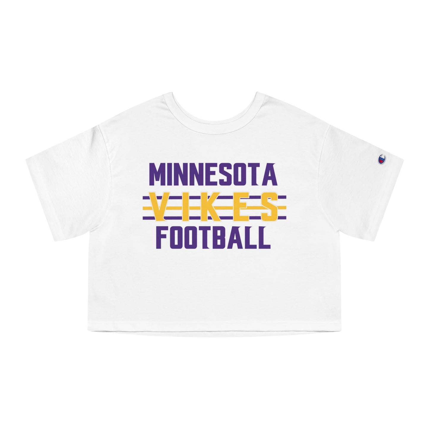Women's Champion Heritage Cropped Top - Vikes Football