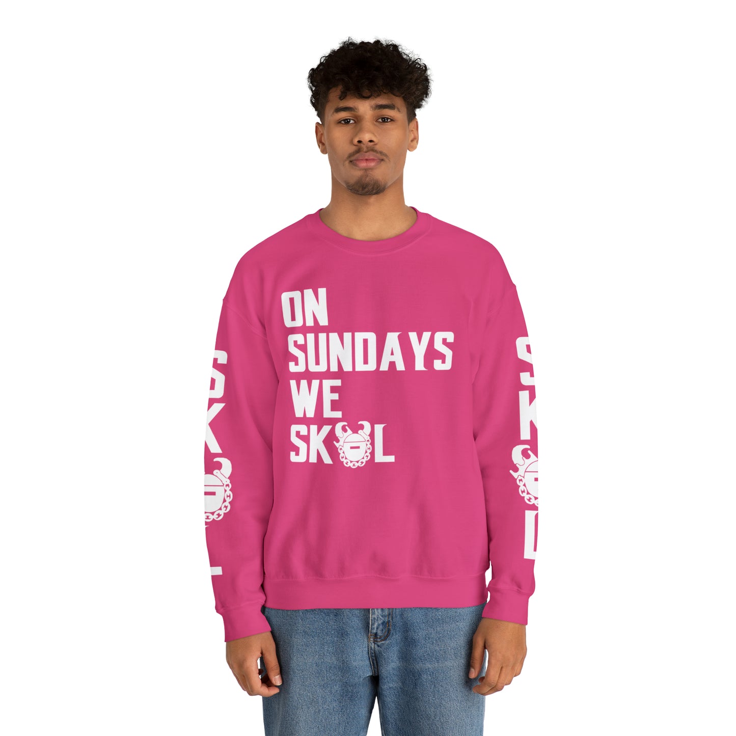 Unisex Heavy Blend™ Crewneck - On Sundays + The Original (Sleeves)