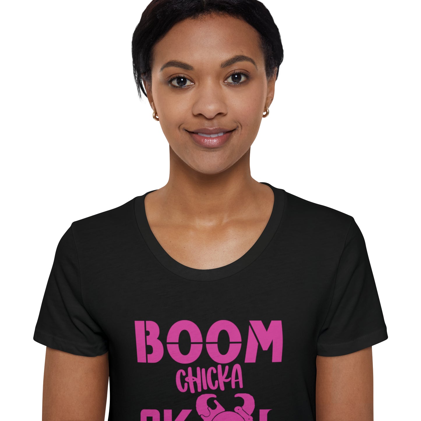 Women's Organic T - BOOM chicka