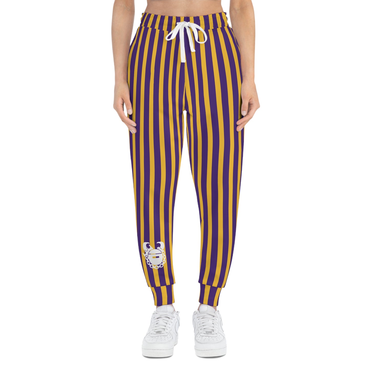 Unisex Athletic Joggers - Stripes
