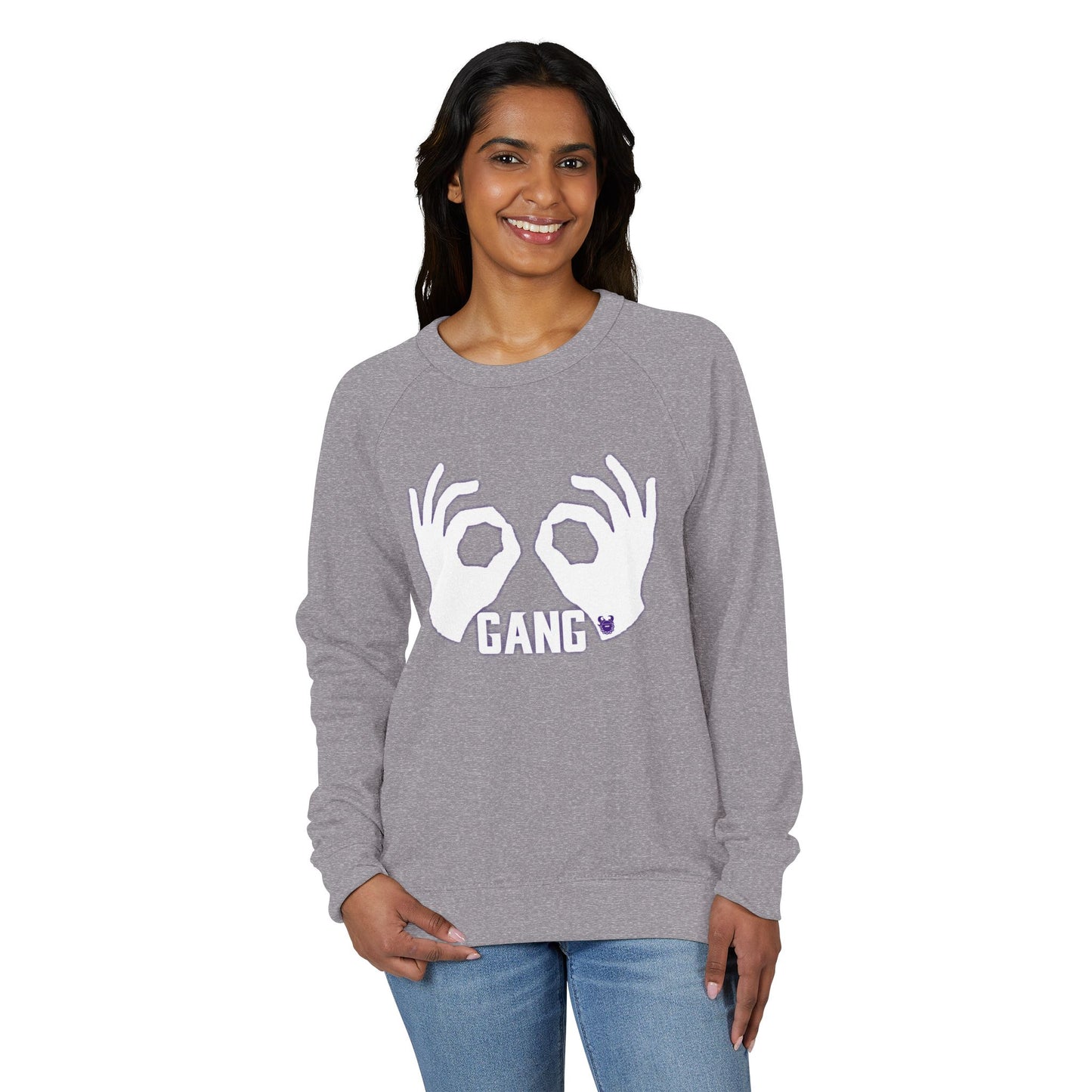 Unisex French Terry Raglan Crewneck - Griddy Gang