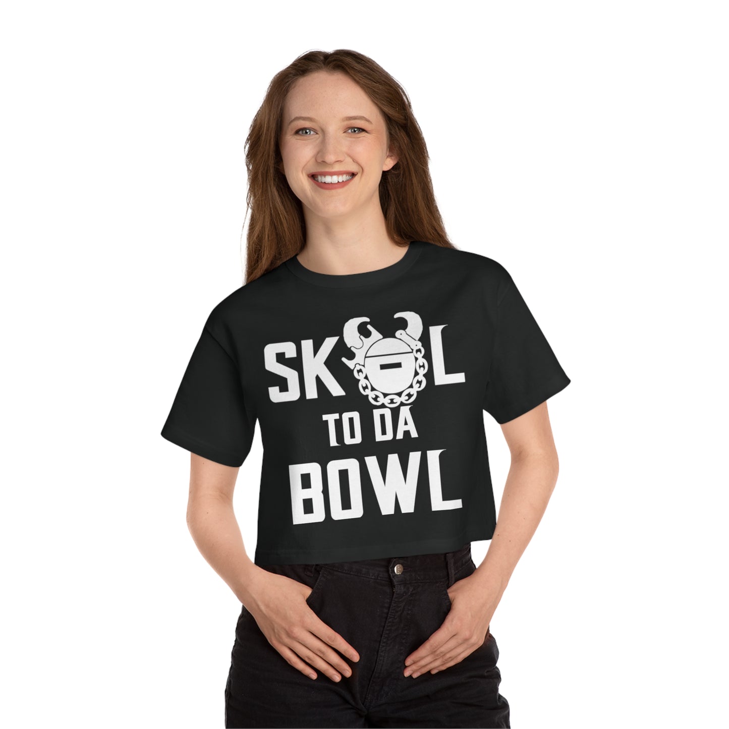 Women's Champion Heritage Cropped Top - to da BOWL