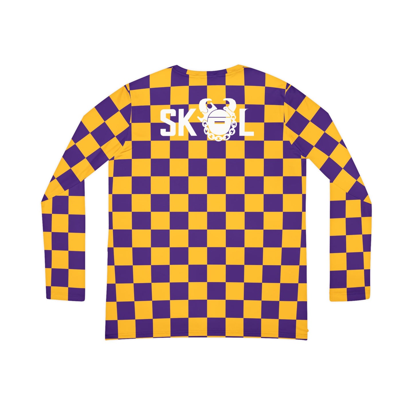 Women's Long Sleeve V-neck Shirt - Checkerboard - The Original