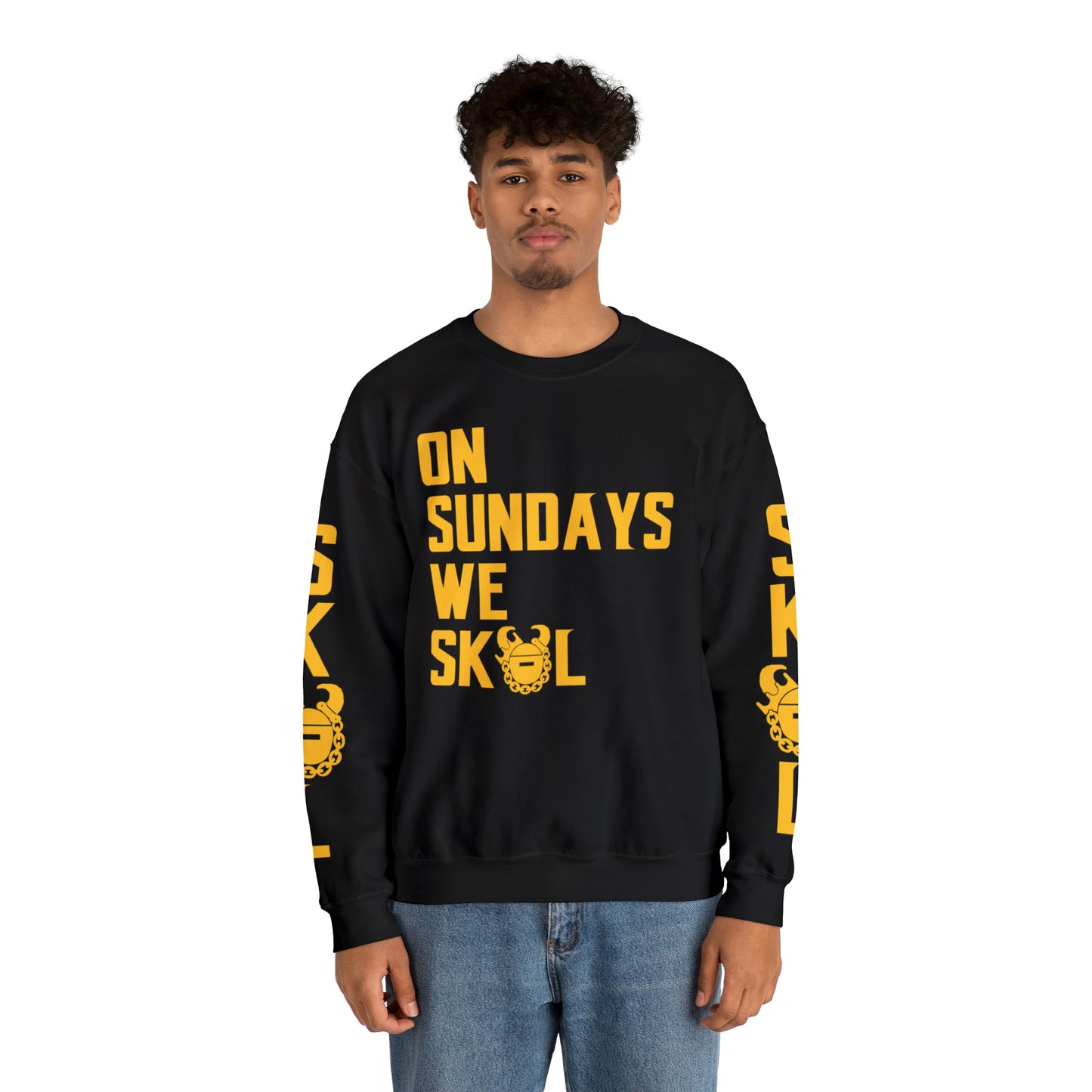 Unisex Heavy Blend™ Crewneck - On Sundays + The Original (Sleeves)