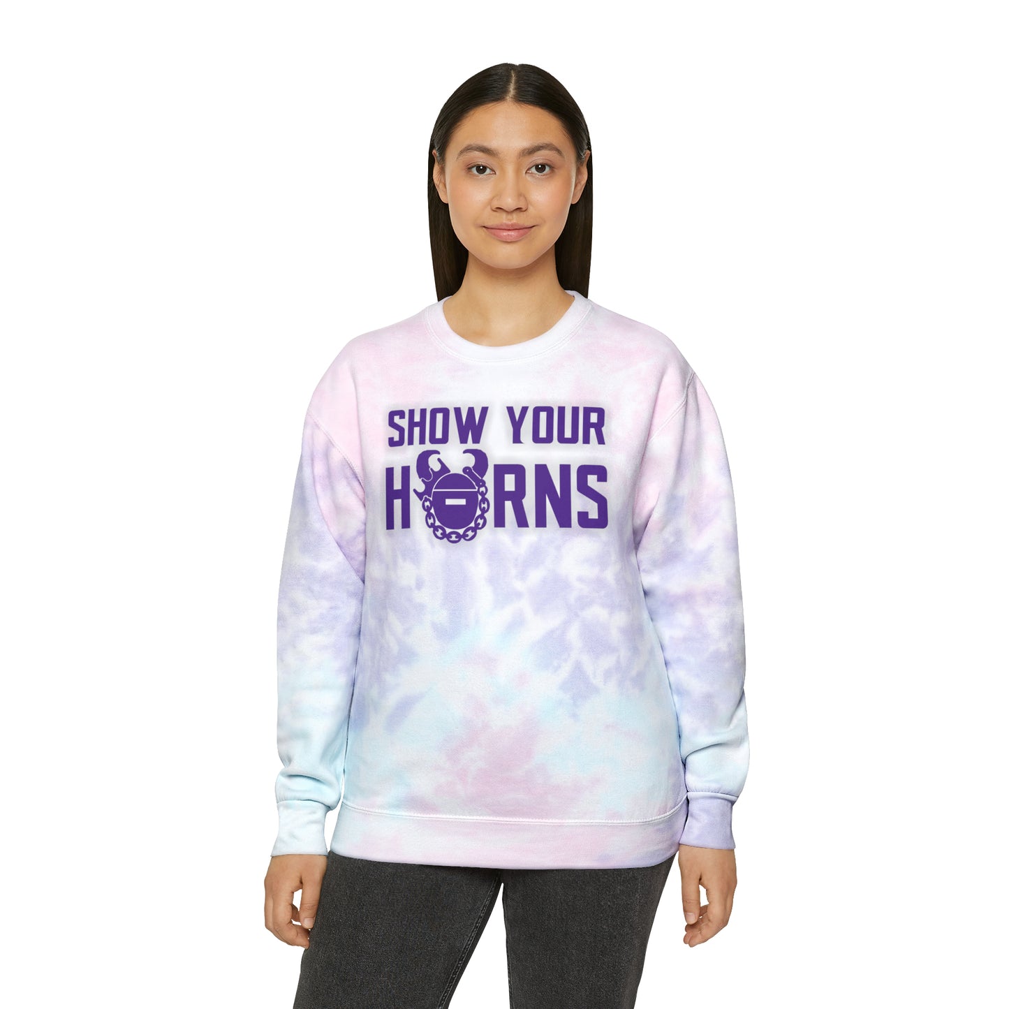 Tie-Dye Crewneck - Show Your Horns