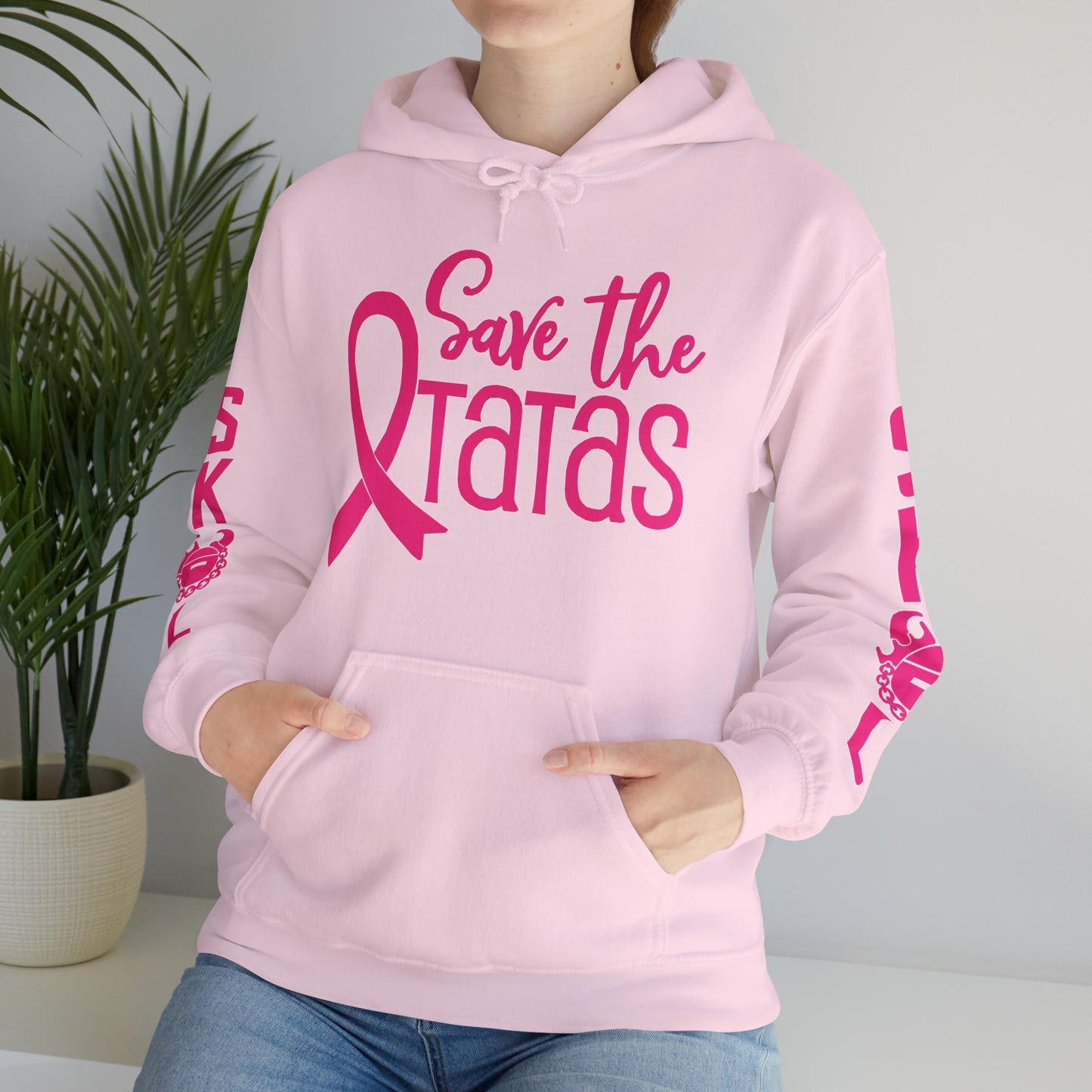 Unisex Heavy Blend™ Hooded Sweatshirt - Save the TaTas + Original (Sleeves)