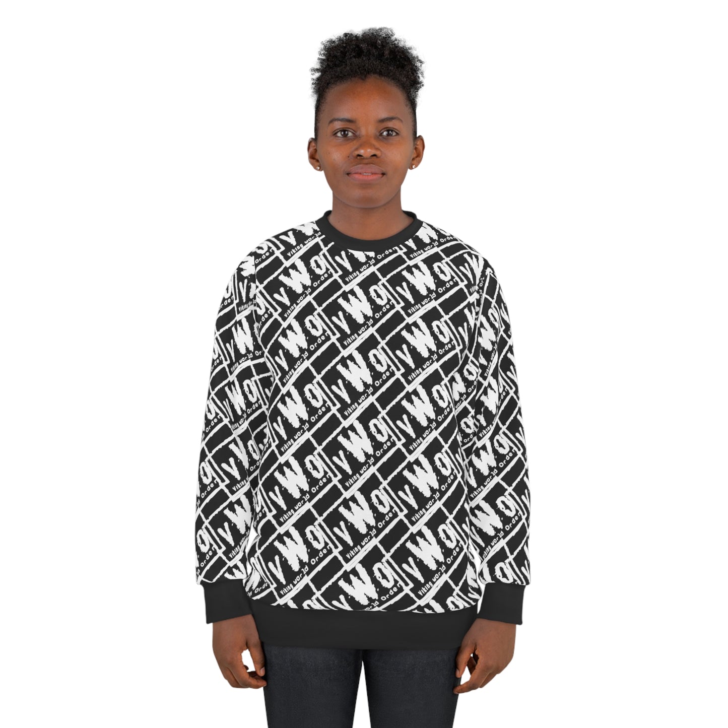 Unisex Crewneck - Black/White - VWO (Framed)