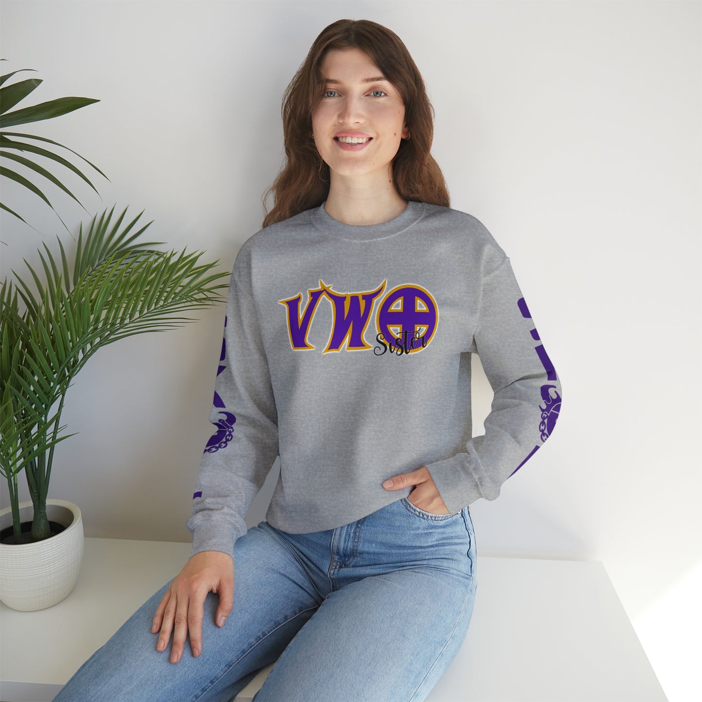 Unisex Heavy Blend™ Crewneck - VWO Sister + The Original (Sleeves)