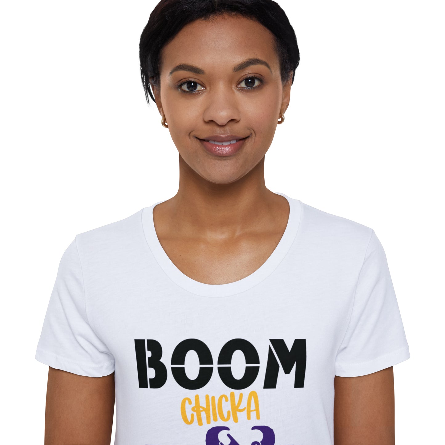 Women's Organic T - BOOM chicka