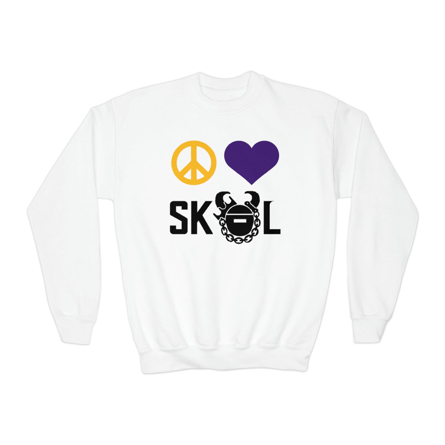Youth Crewneck - Peace & Love