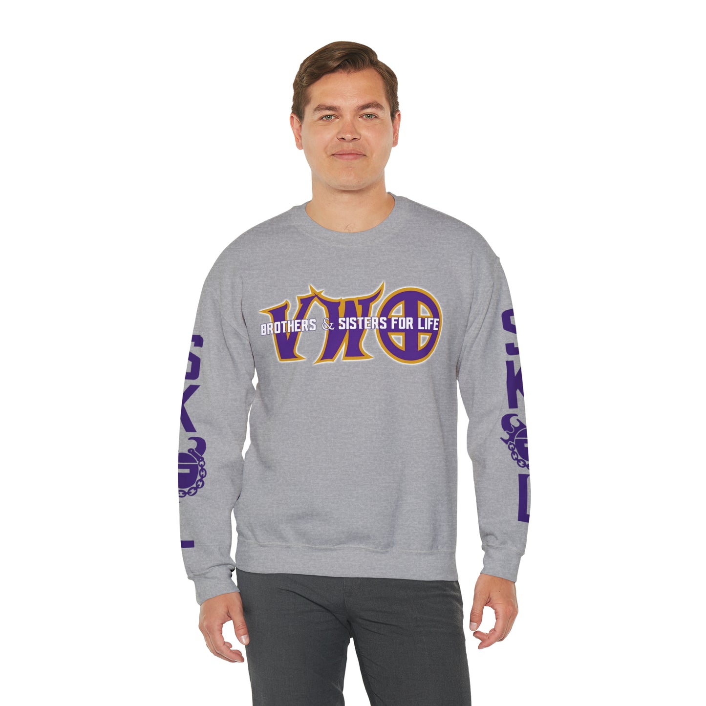 Unisex Heavy Blend™ Crewneck - VWO Brothers & Sisters + The Original (Sleeves)