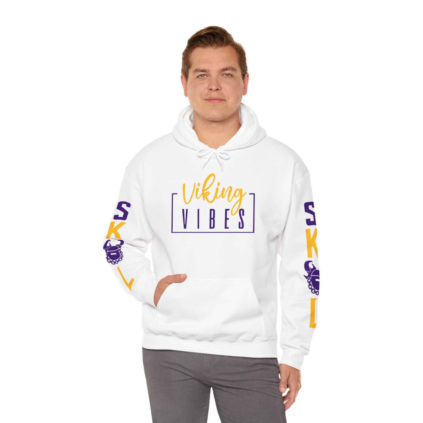 Unisex Heavy Blend™ Hooded Sweatshirt - Vibes + Original (Sleeves)