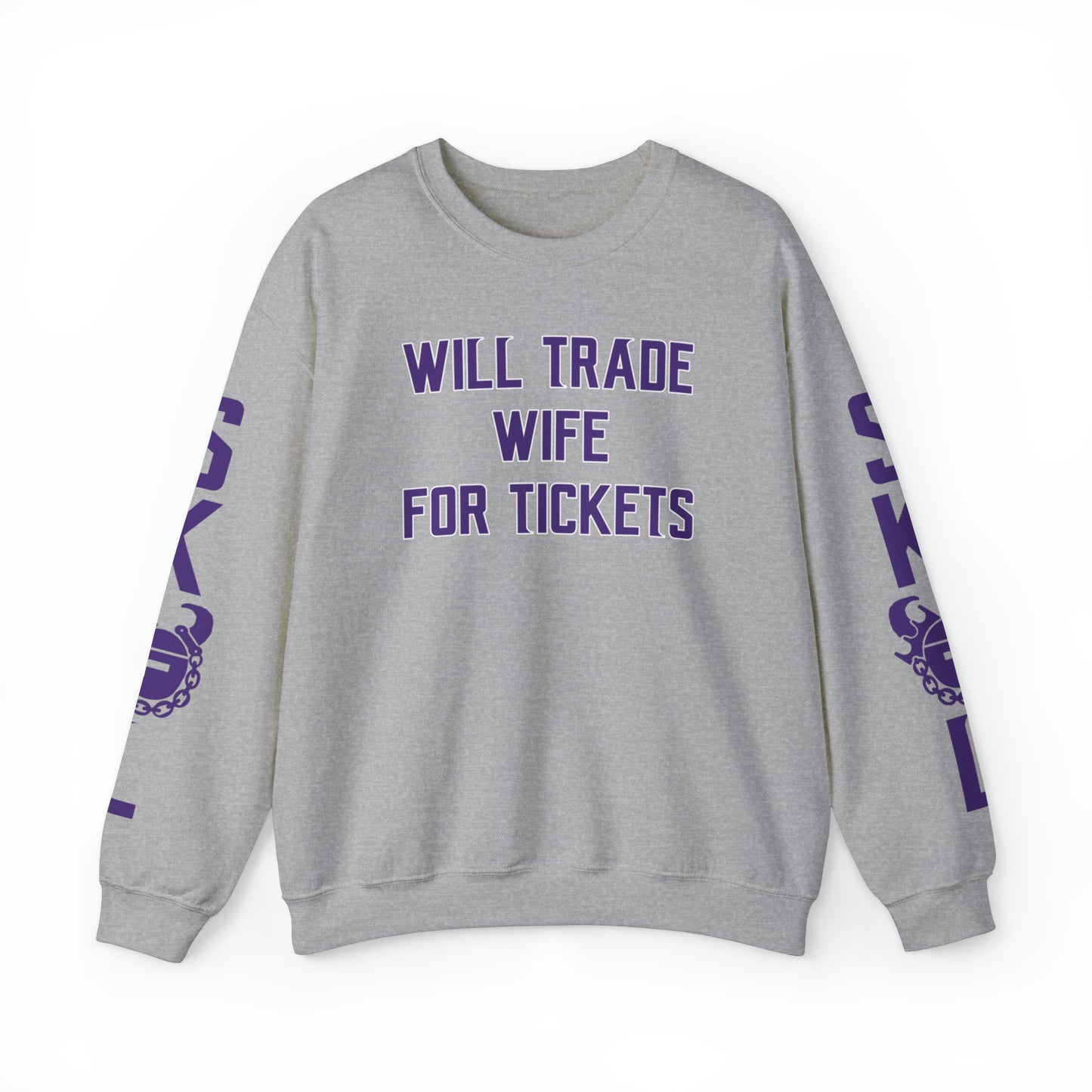 Unisex Heavy Blend™ Crewneck - Wife for Tickets + The Original (Sleeves)