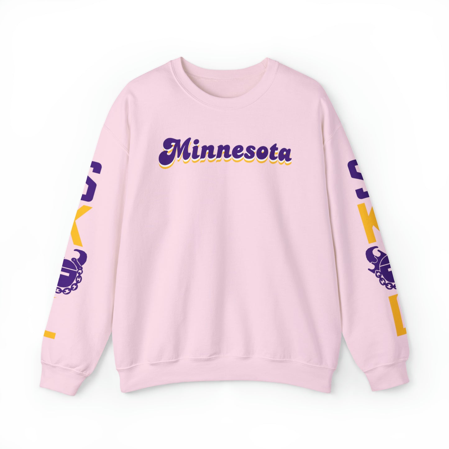 Unisex Heavy Blend™ Crewneck - Minnesota (Retro) + The Original (Sleeves)