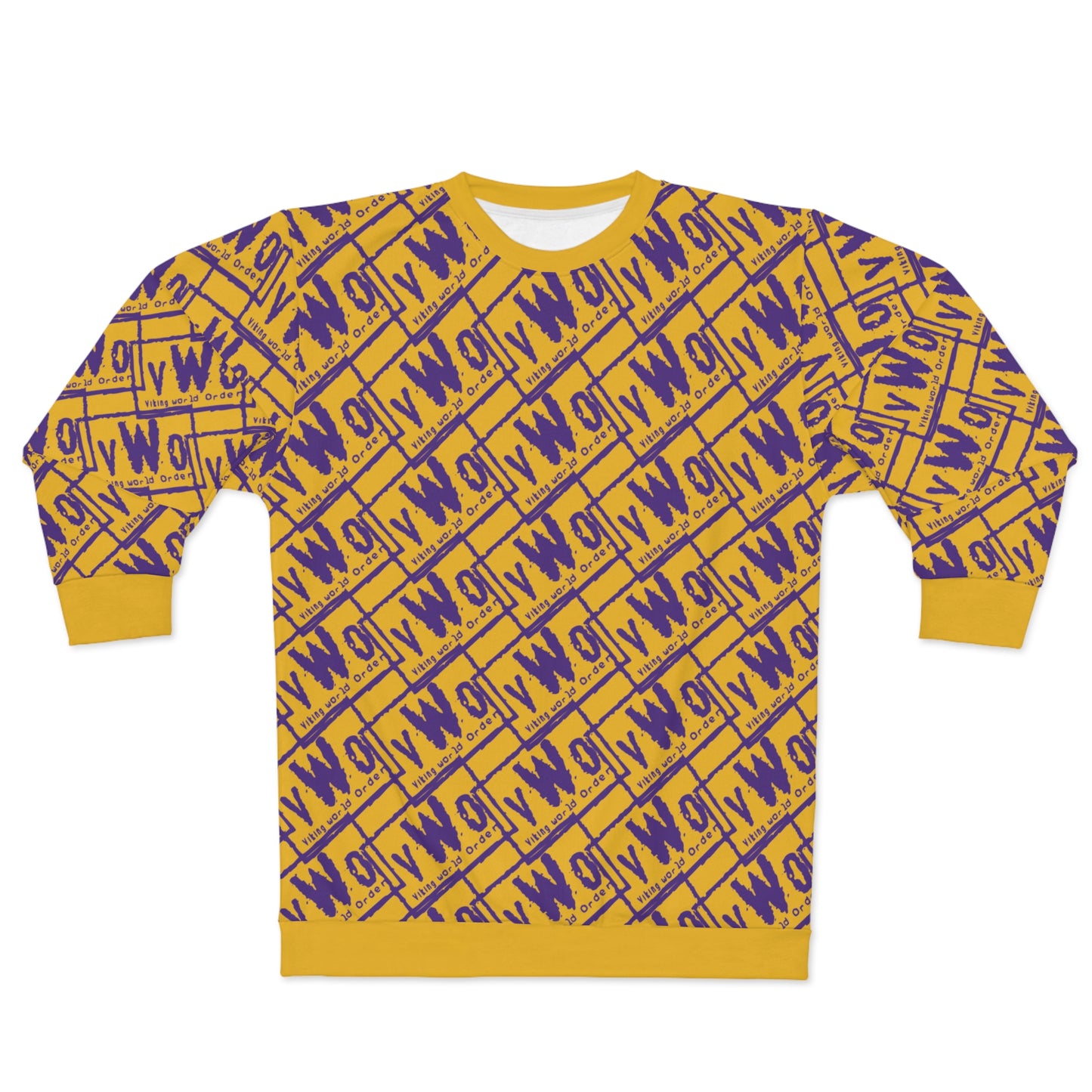 Unisex Crewneck - Gold/Purple - VWO (Framed)