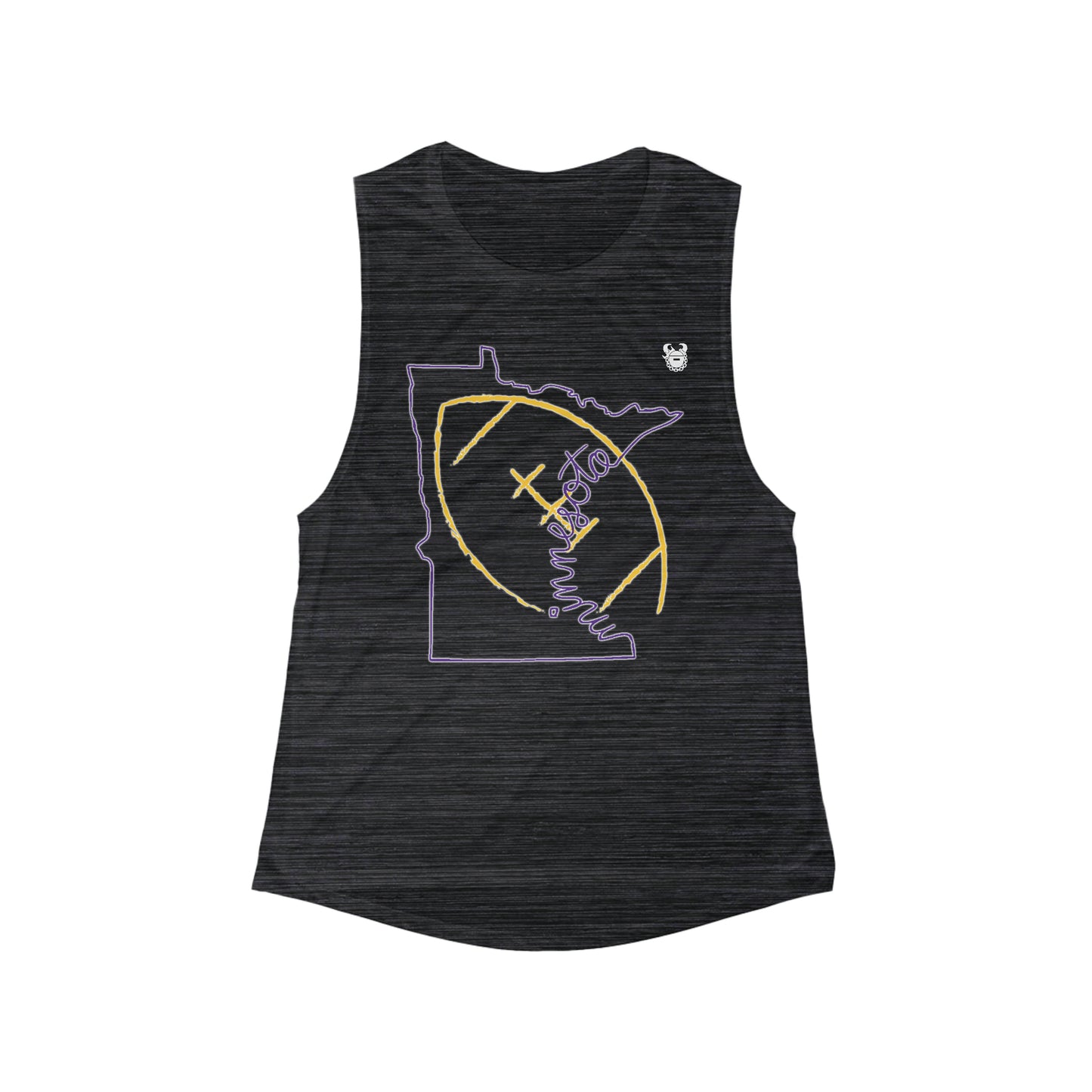 Women's Flowy Scoop Muscle Tank - MN State Football