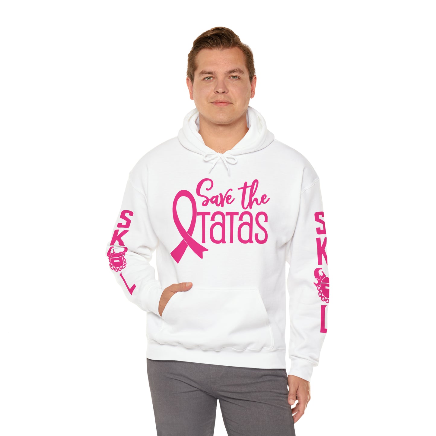 Unisex Heavy Blend™ Hooded Sweatshirt - Save the TaTas + Original (Sleeves)