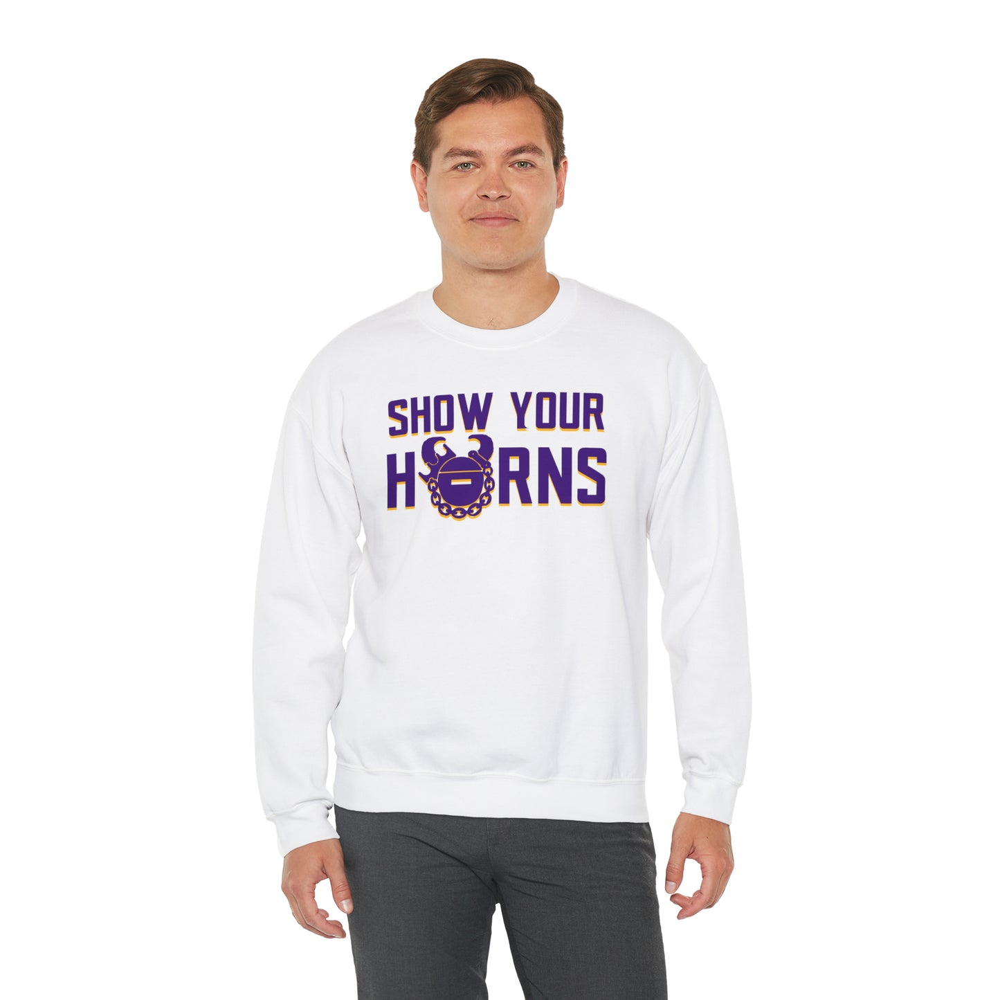 Unisex Heavy Blend™ Crewneck - Show Your Horns