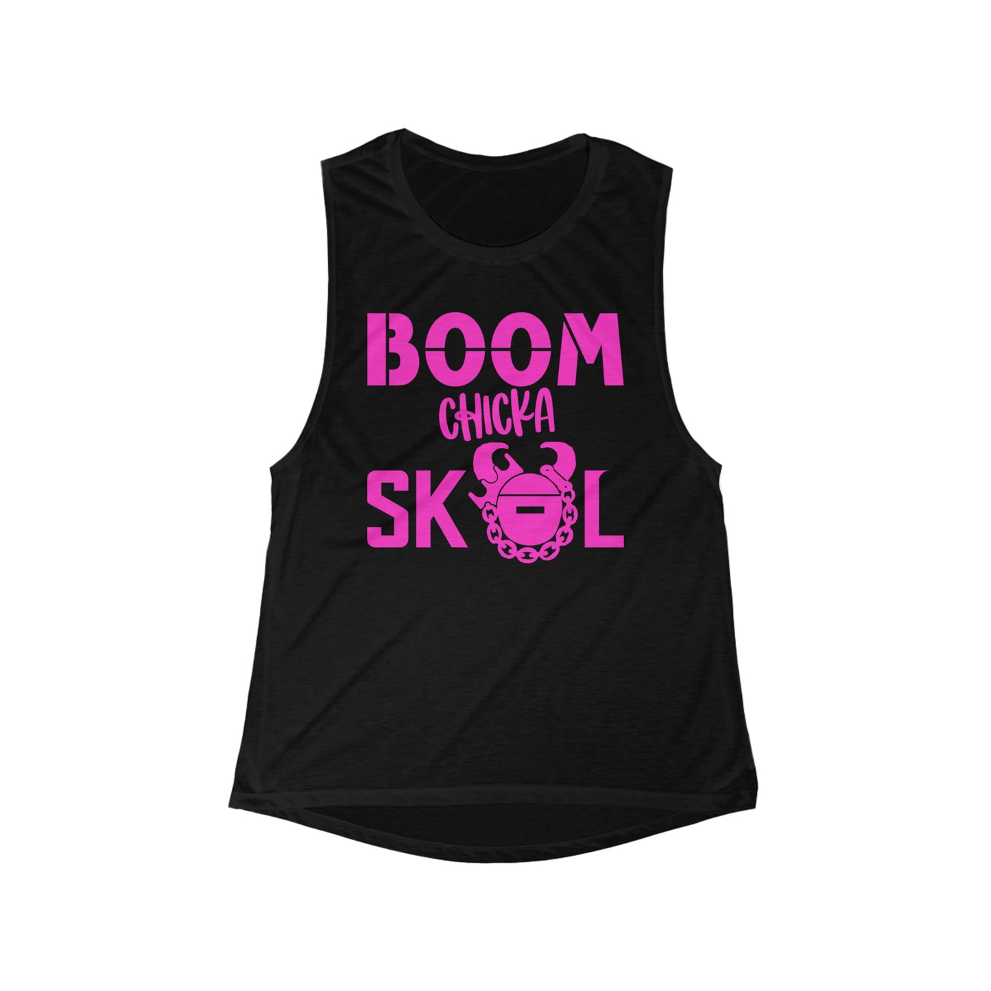 Women's Flowy Scoop Muscle Tank - BOOM chicka