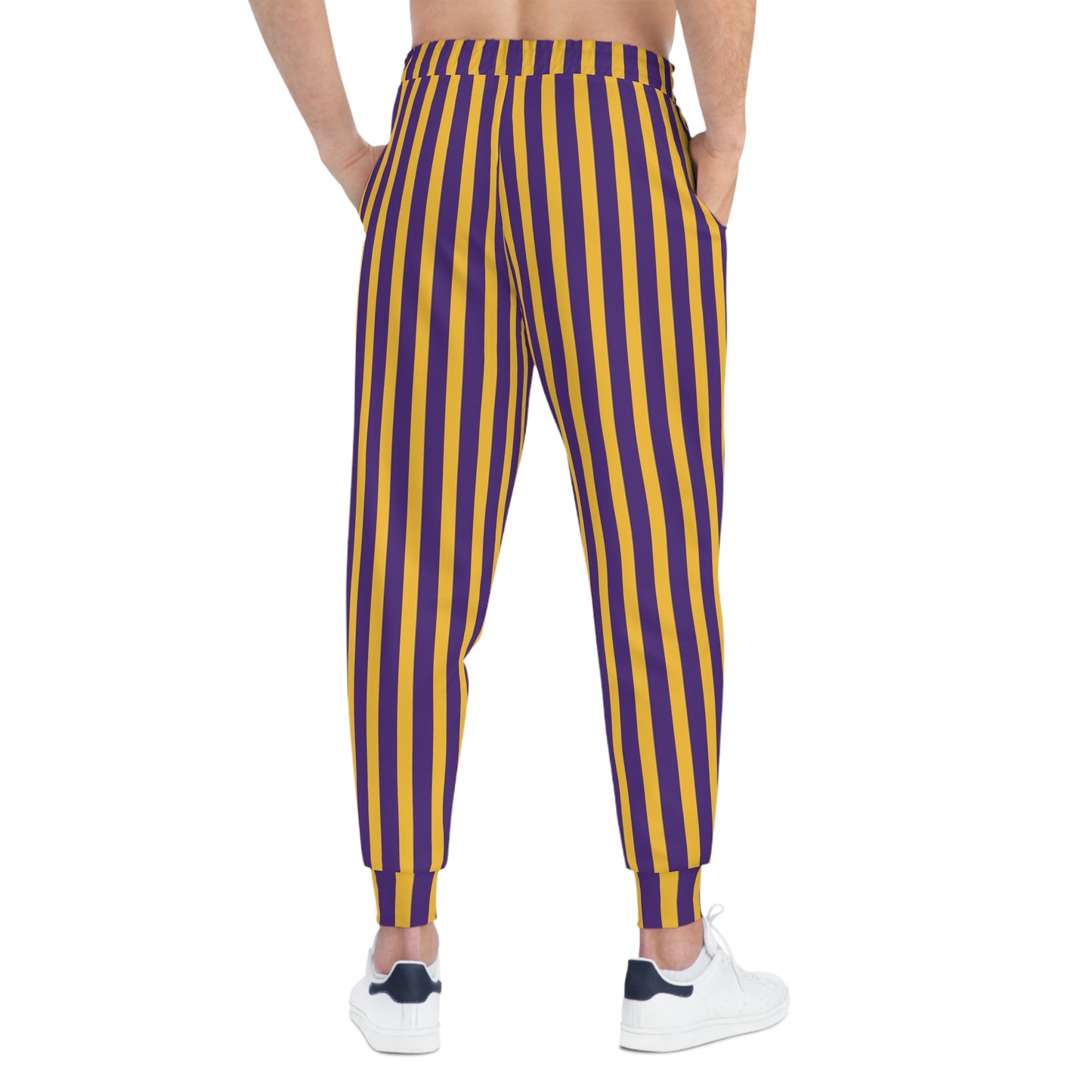 Unisex Athletic Joggers - Stripes