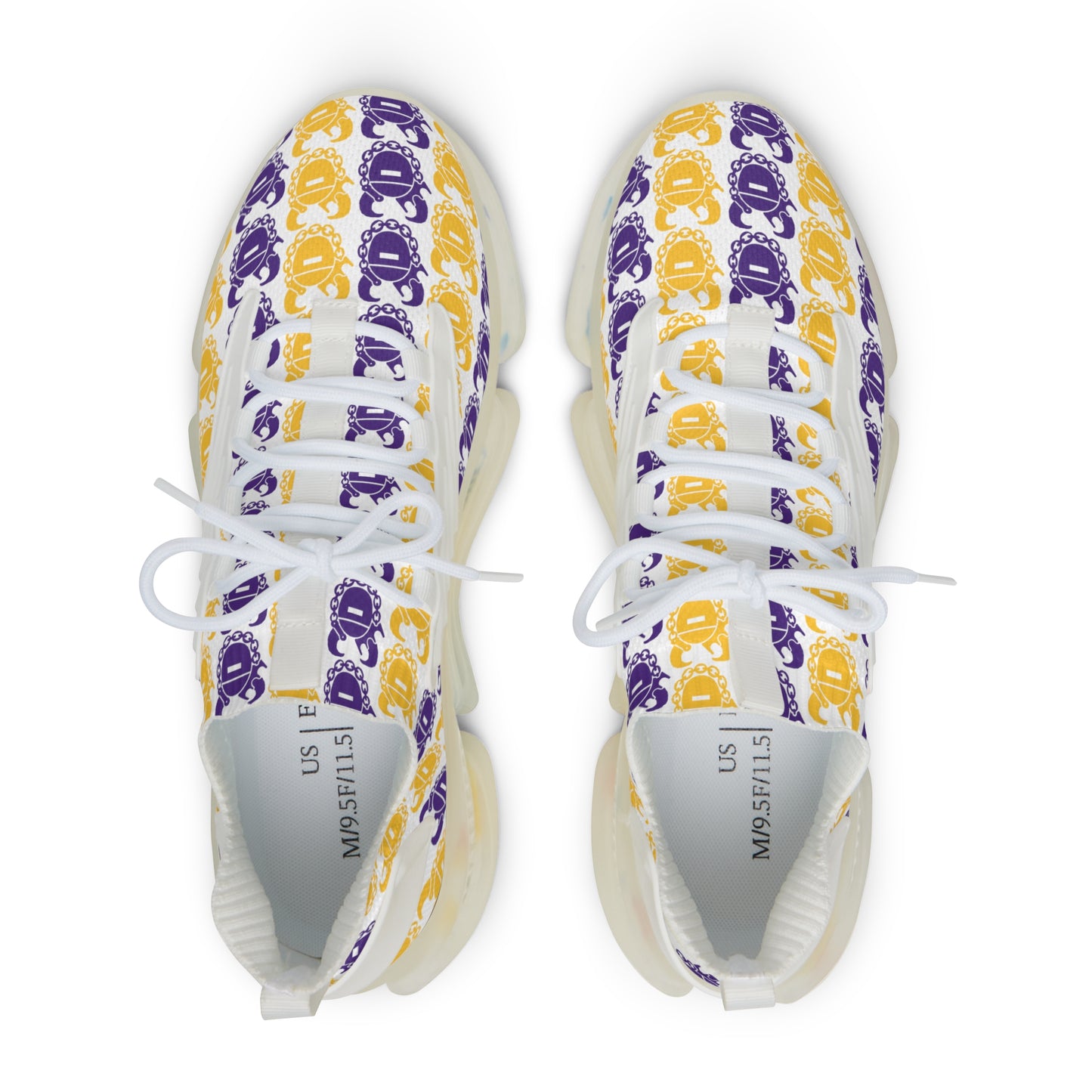 Men's Mesh Sneakers - Purple & Gold Helmets