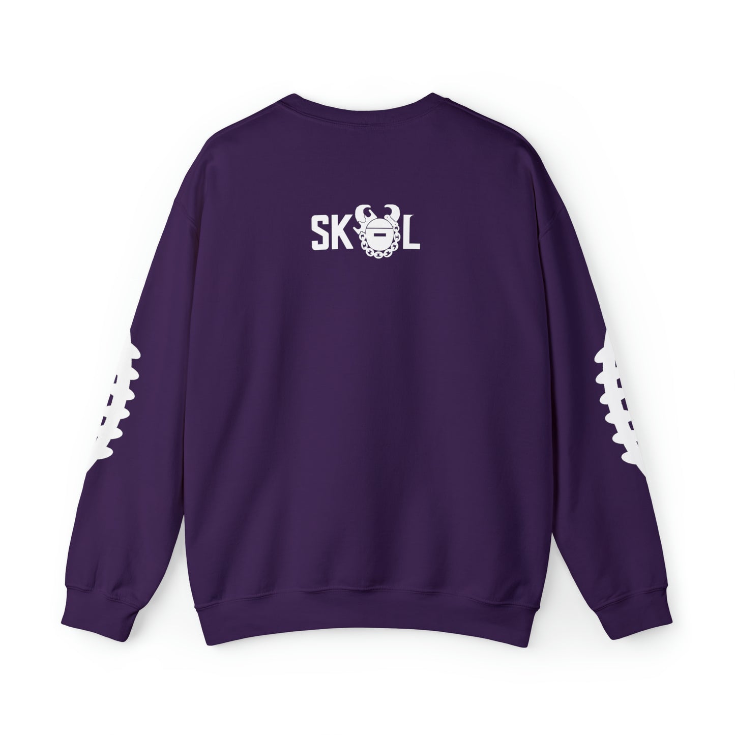 Unisex Heavy Blend™ Crewneck - Sunday FUNday + Laces (Sleeves)