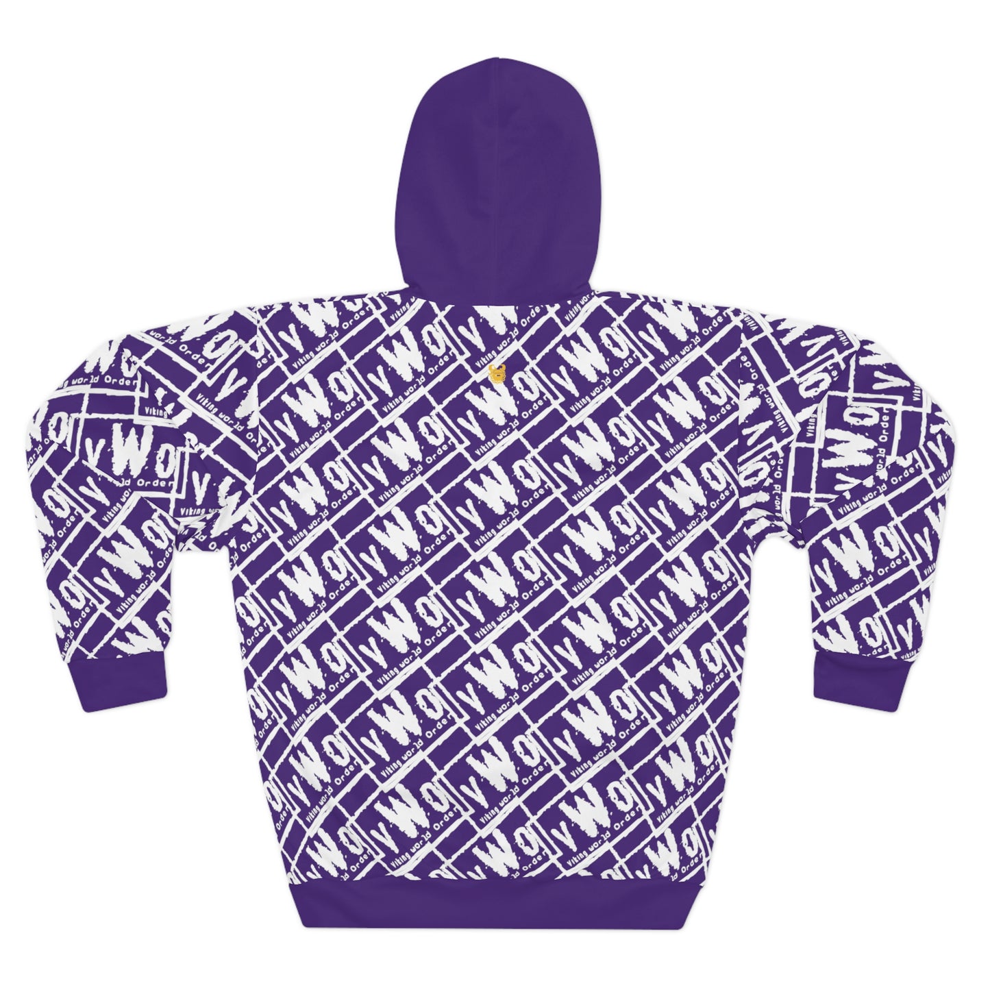 Unisex Pullover Hoodie - Purple/White - VWO (Framed)