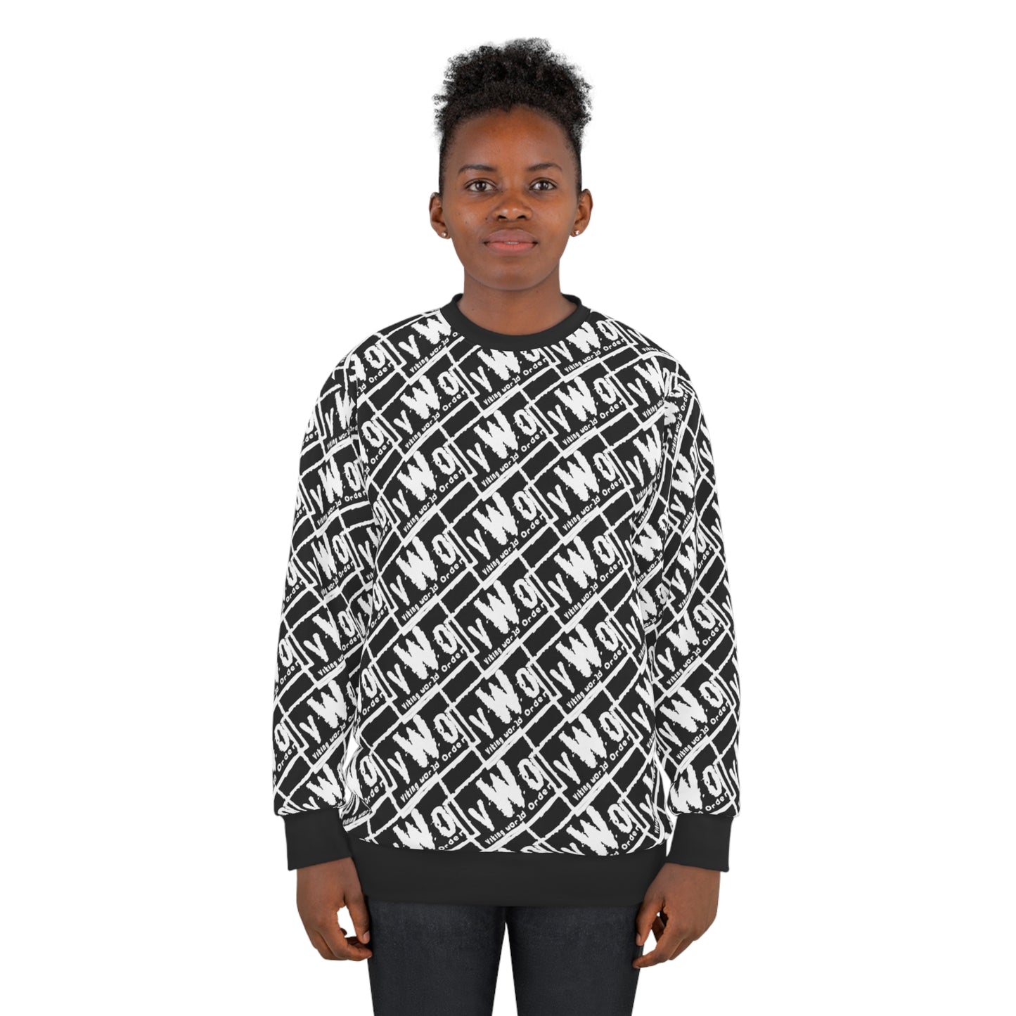 Unisex Crewneck - Black/White - VWO (Framed)