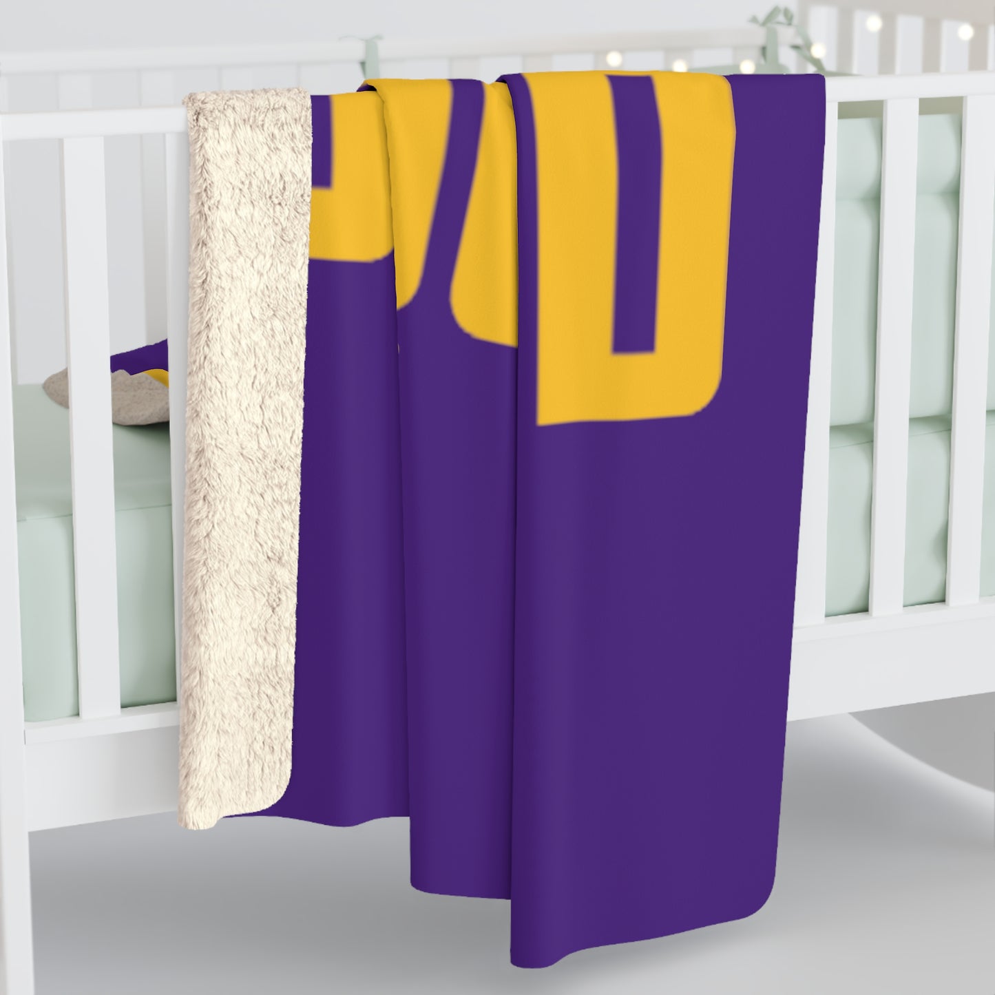 Sherpa Fleece Blanket - Purple/Gold - SQUAD