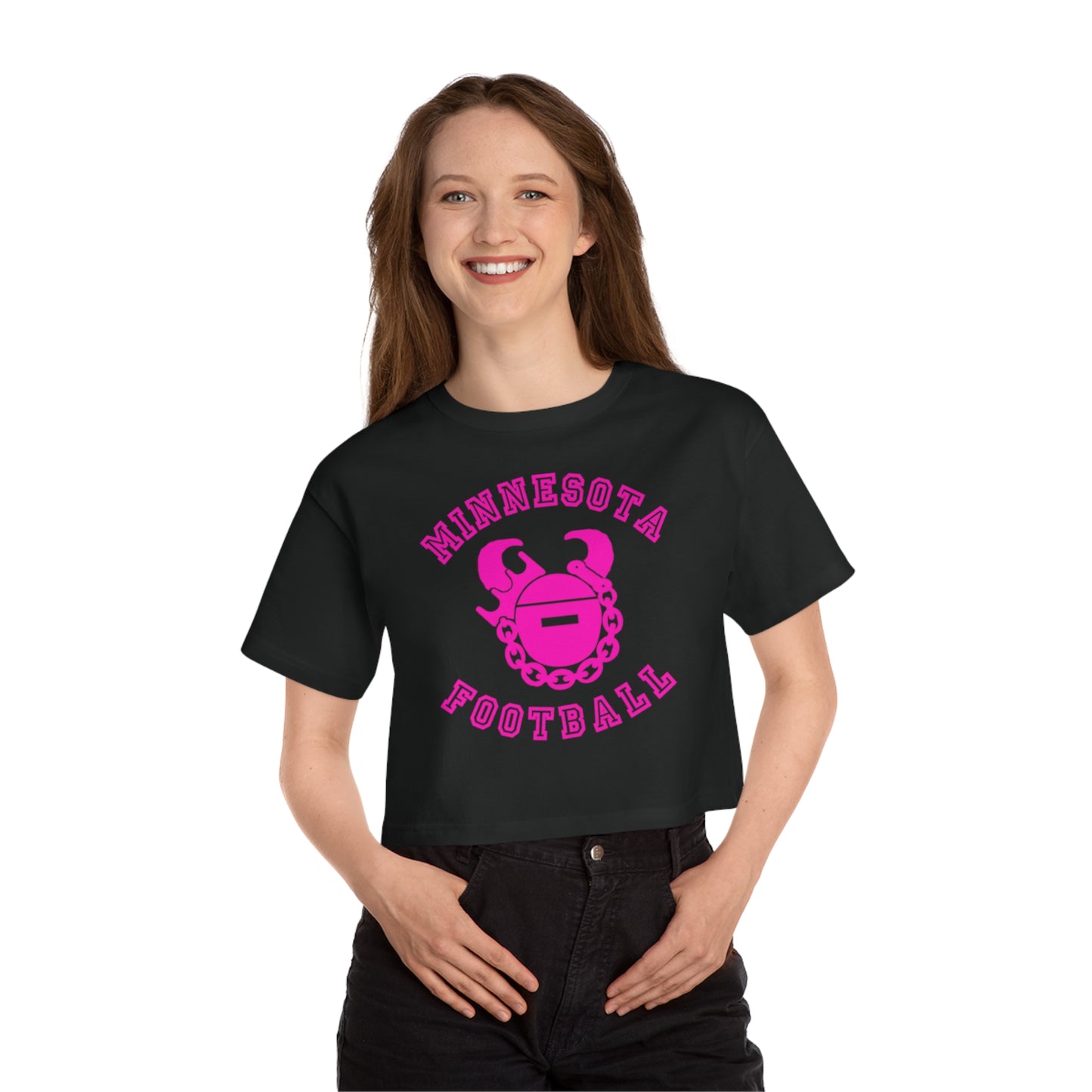 Women's Champion Heritage Cropped Top - Minnesota Football