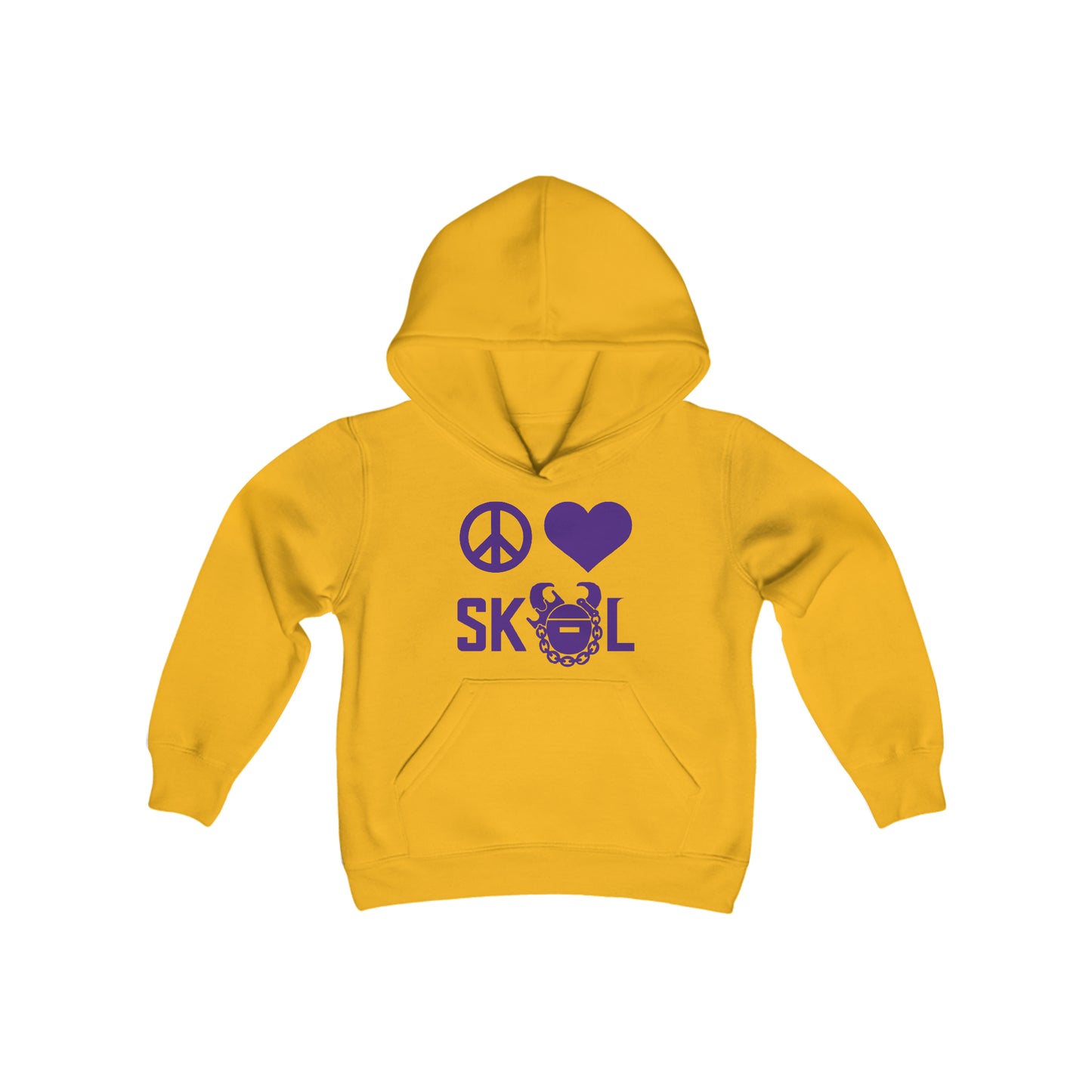 Youth Heavy Blend Hoodie - Peace & Love