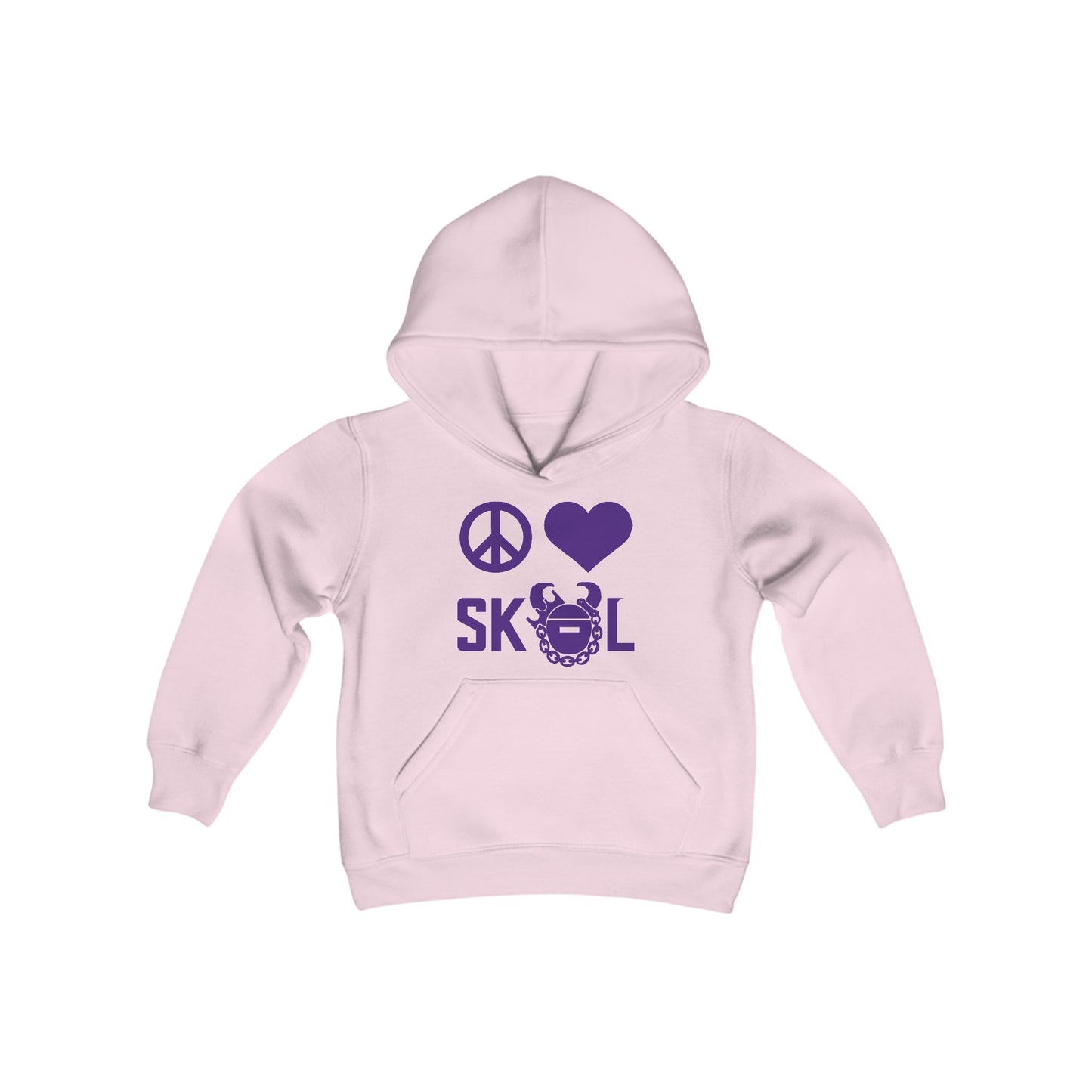 Youth Heavy Blend Hoodie - Peace & Love