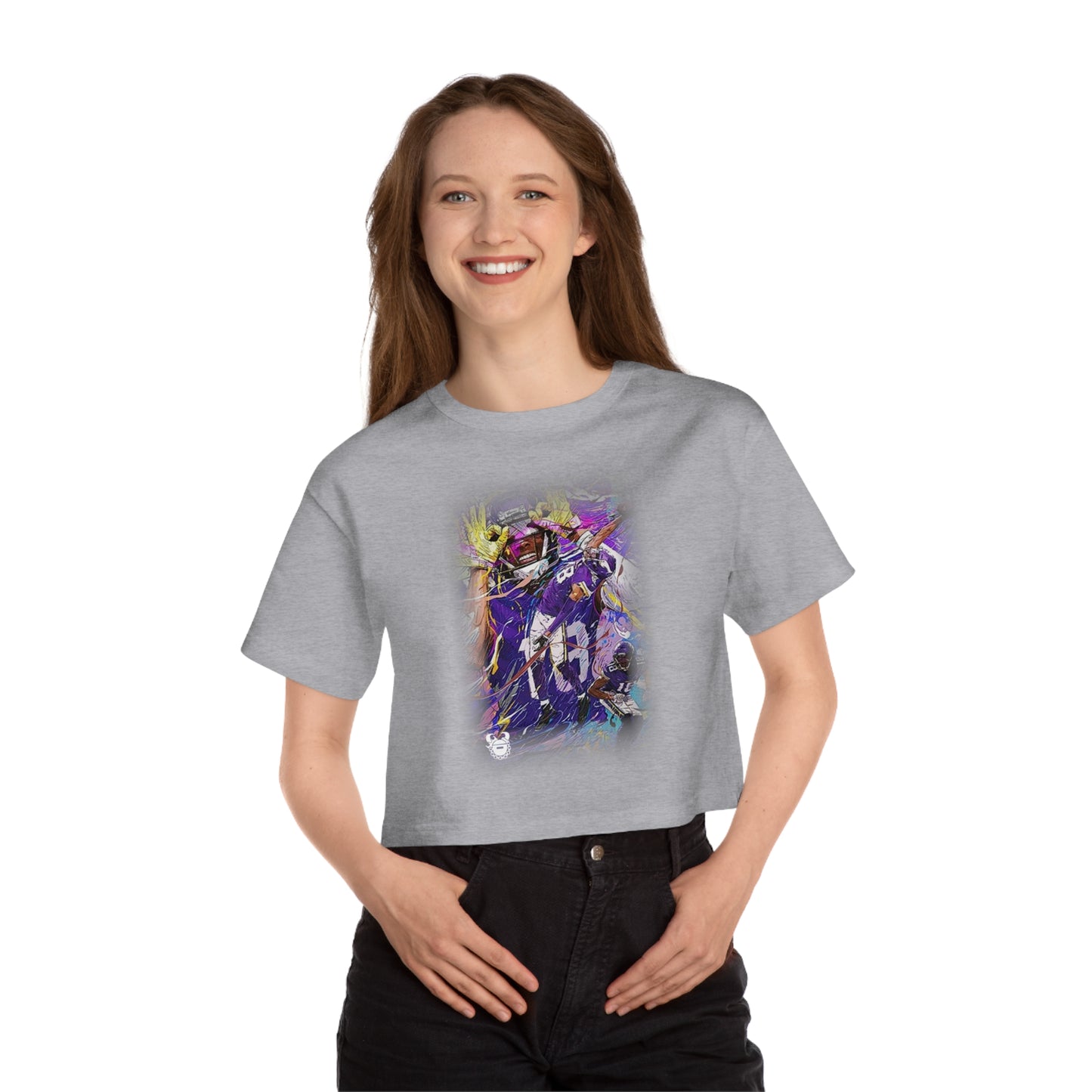 Women's Champion Heritage Cropped Top - Griddy Dance