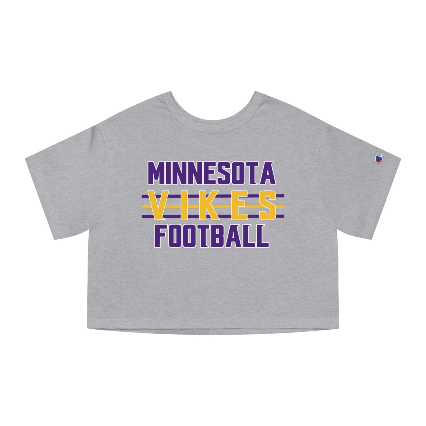 Women's Champion Heritage Cropped Top - Vikes Football
