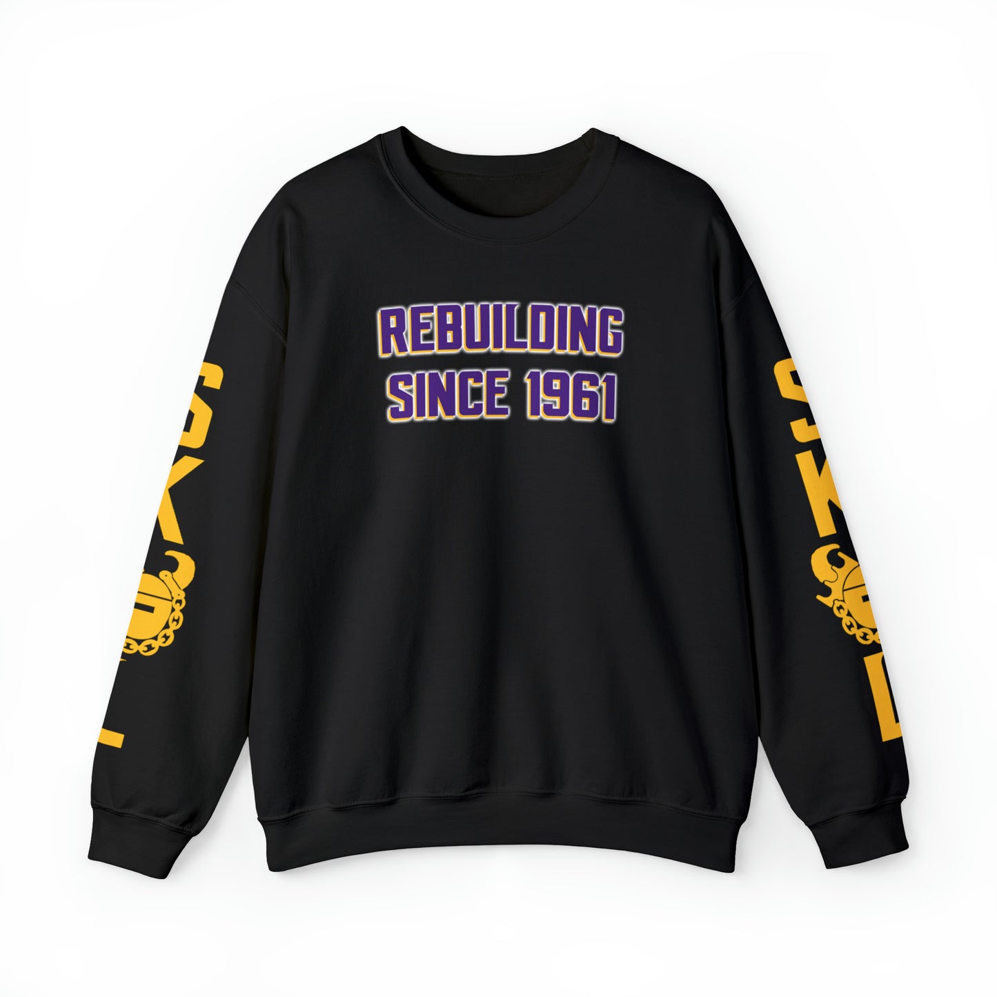 Unisex Heavy Blend™ Crewneck - Rebuilding Since 1961 + The Original (Sleeves)