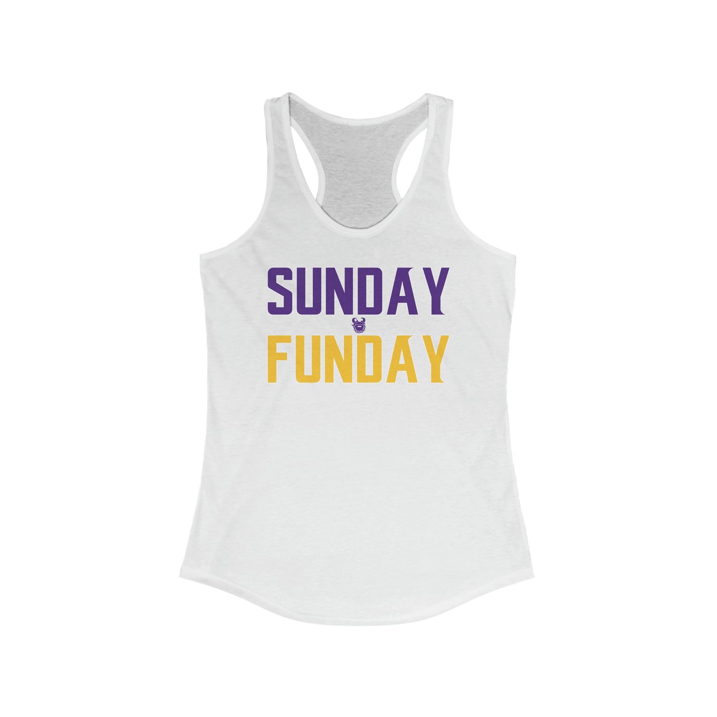 Ladies Ideal Racerback Tank - SUNDAY FUNDAY