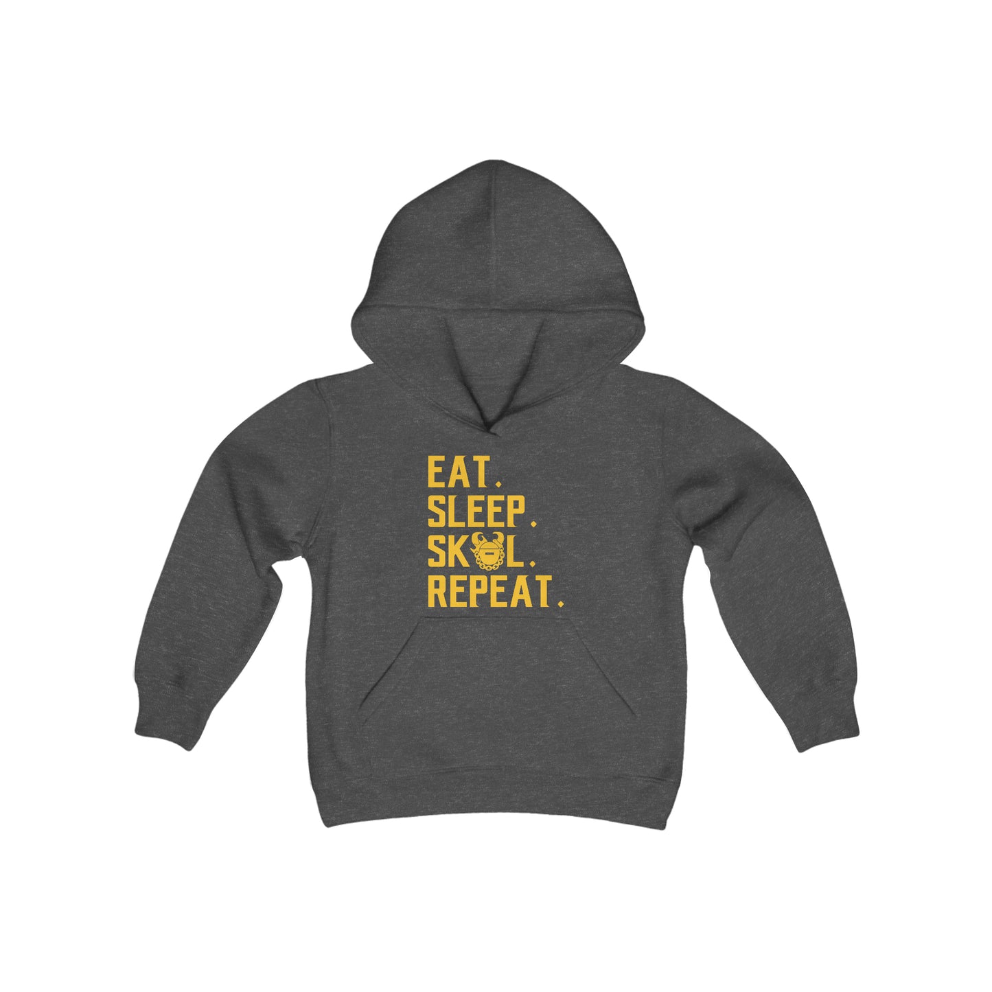 Youth Heavy Blend Hoodie - Eat. Sleep. Repeat.